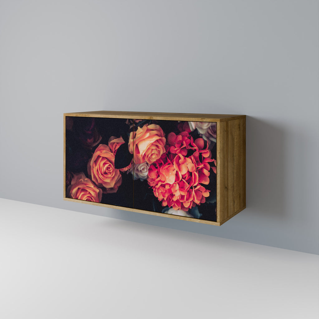 NEVERENDING BLOOM Sideboard mit 2 Türen in Eichenoptik