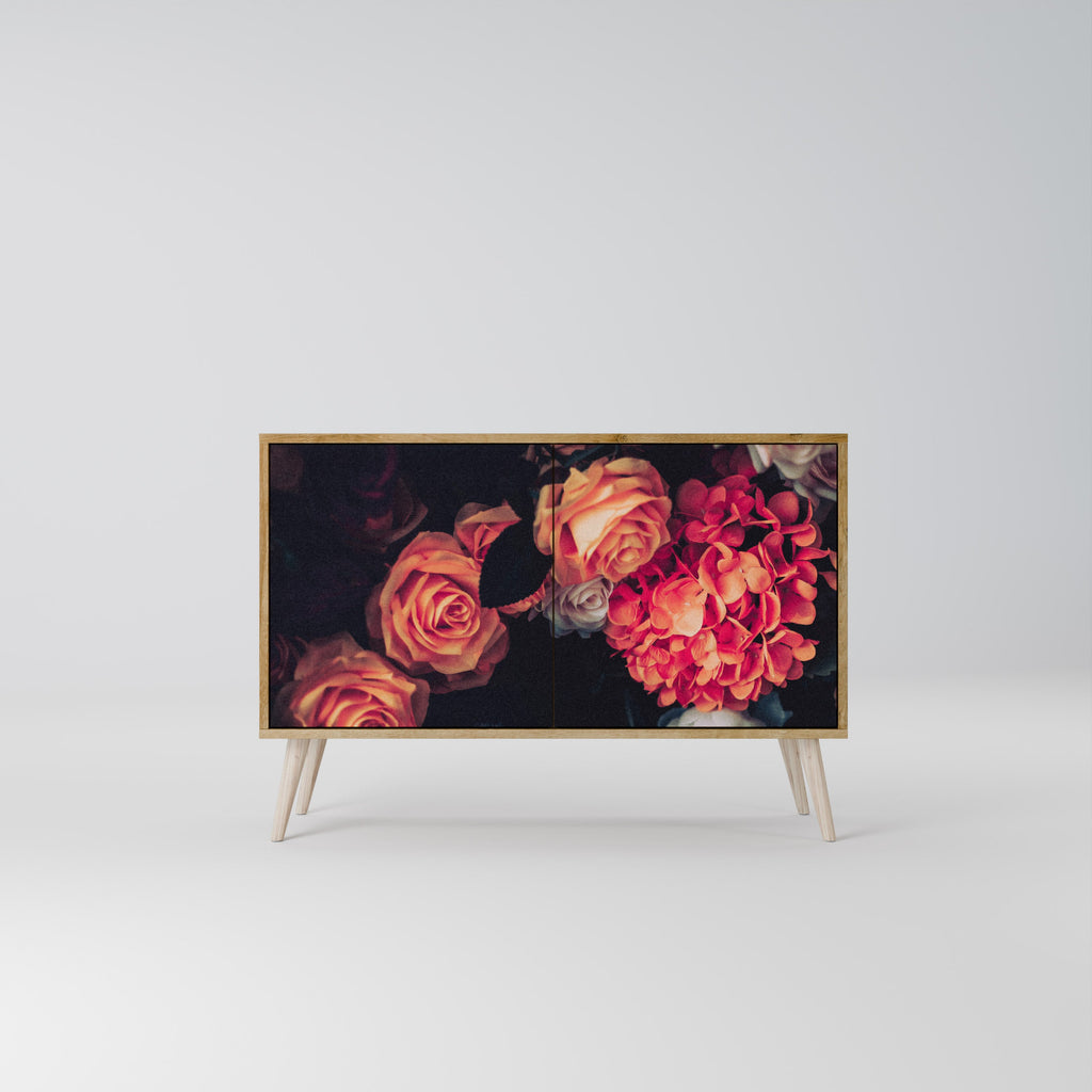 NEVERENDING BLOOM Sideboard mit 2 Türen in Eichenoptik