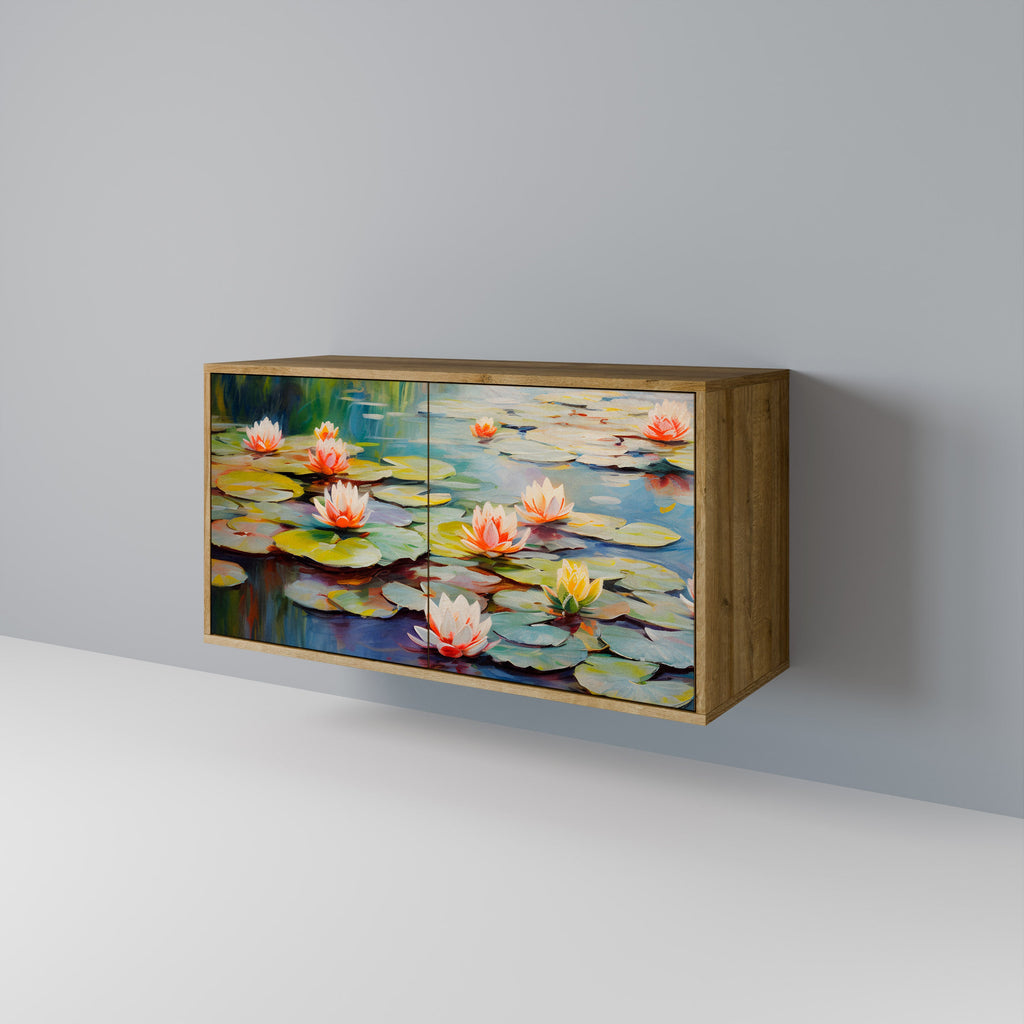 BLOOMING WATERS Sideboard mit 2 Türen in Eichenoptik