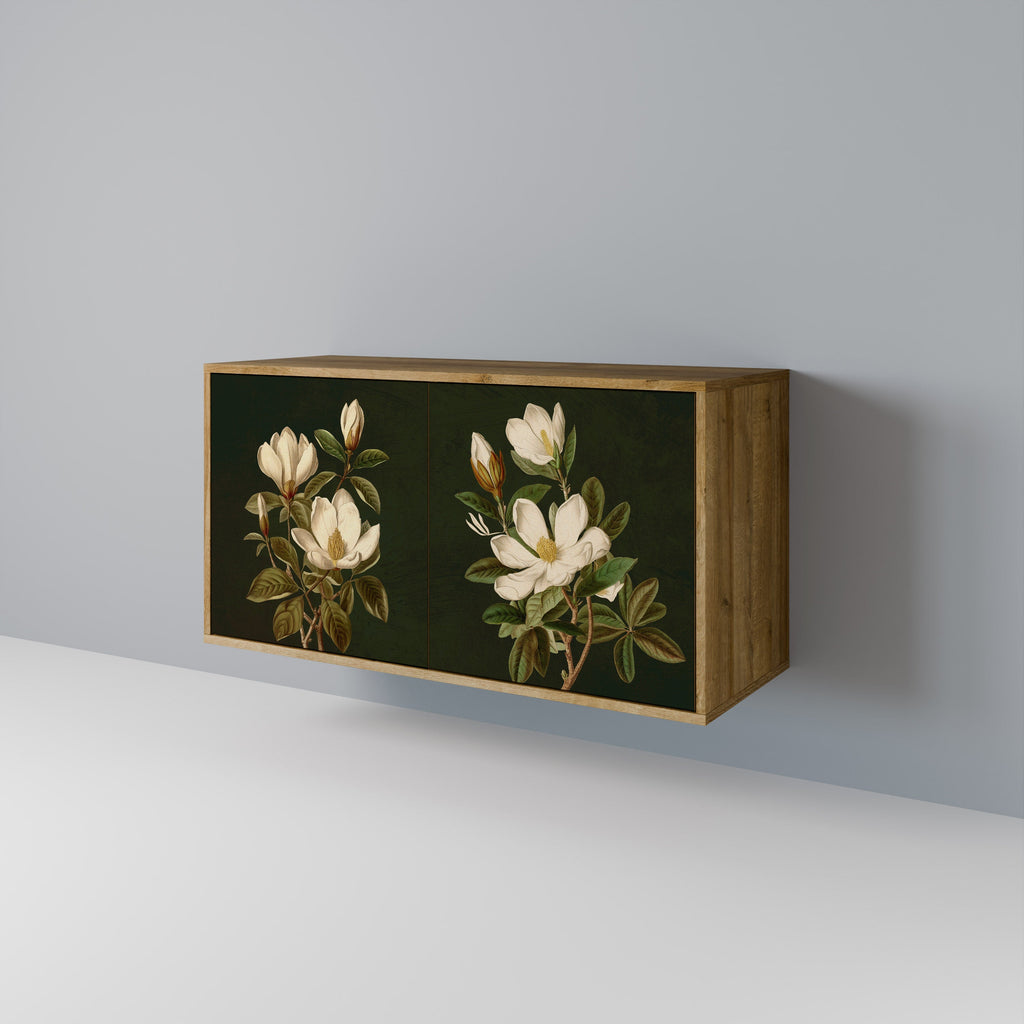 FLORAL NOIR Sideboard mit 2 Türen in Eichenoptik