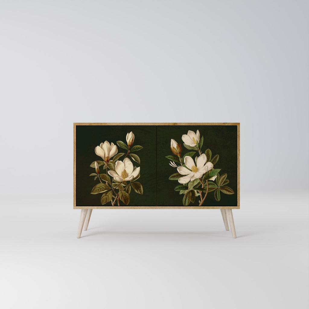 FLORAL NOIR Sideboard mit 2 Türen in Eichenoptik