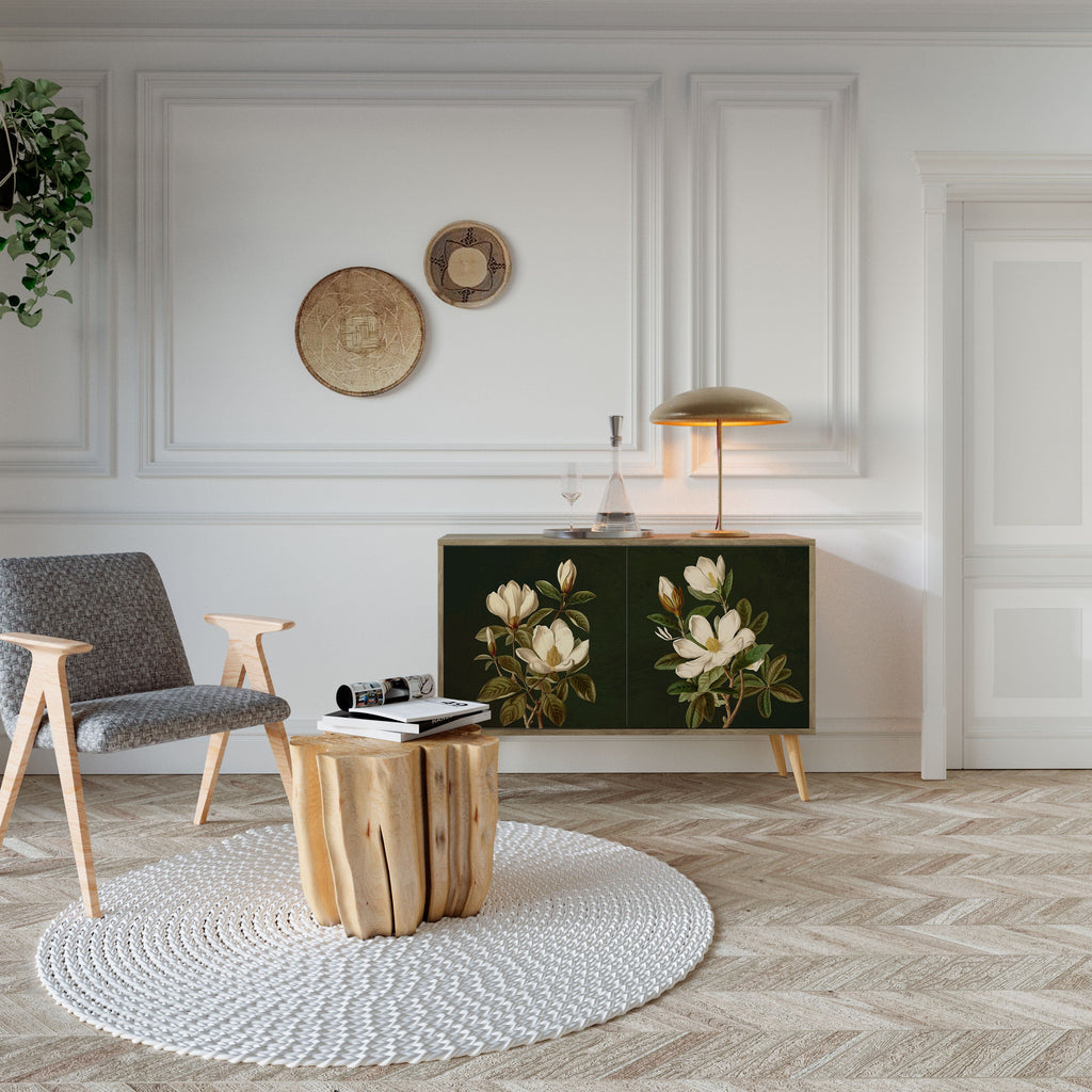 FLORAL NOIR Sideboard mit 2 Türen in Eichenoptik