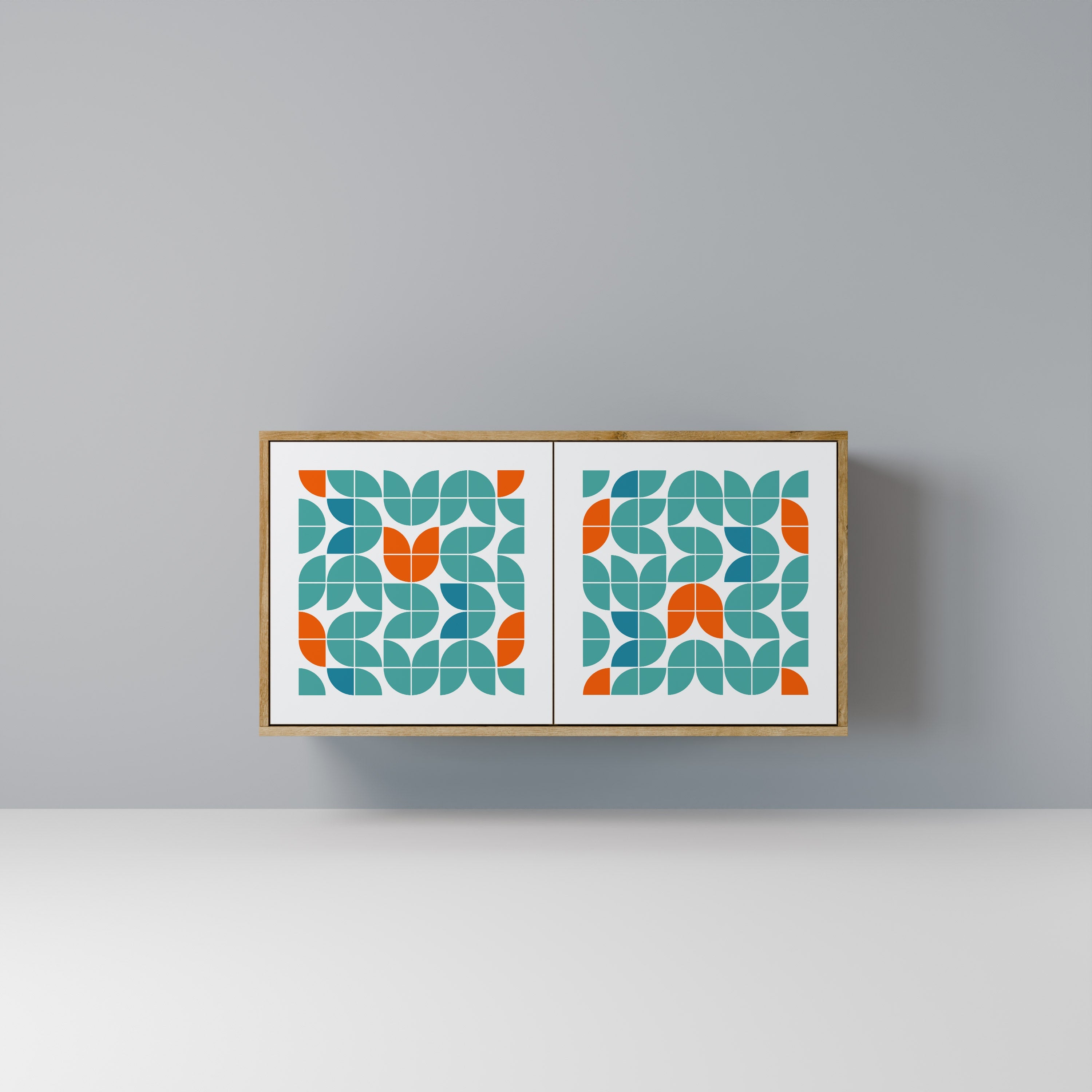 BE THE CHANGE 2-türiges Sideboard in Eichenoptik