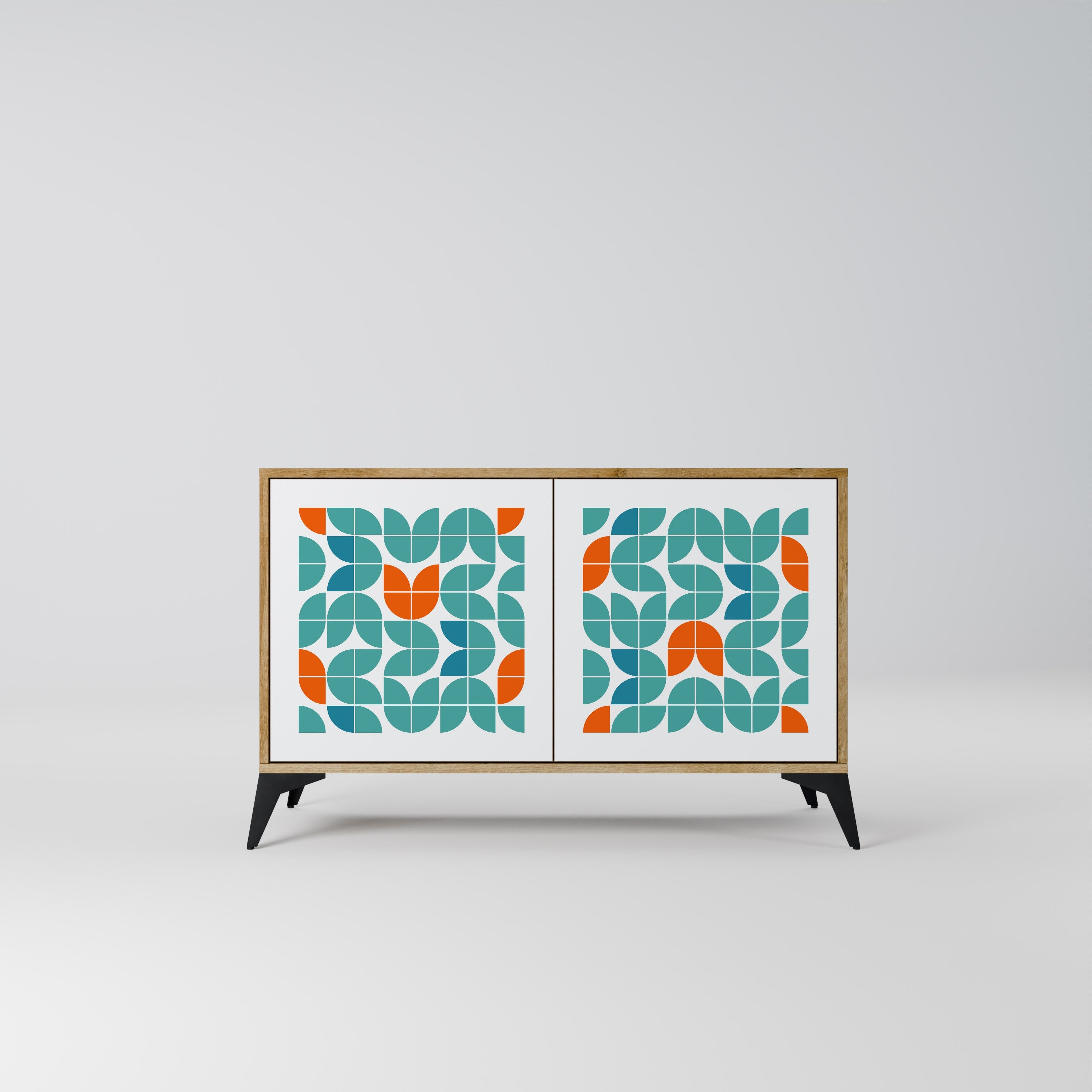 BE THE CHANGE 2-türiges Sideboard in Eichenoptik