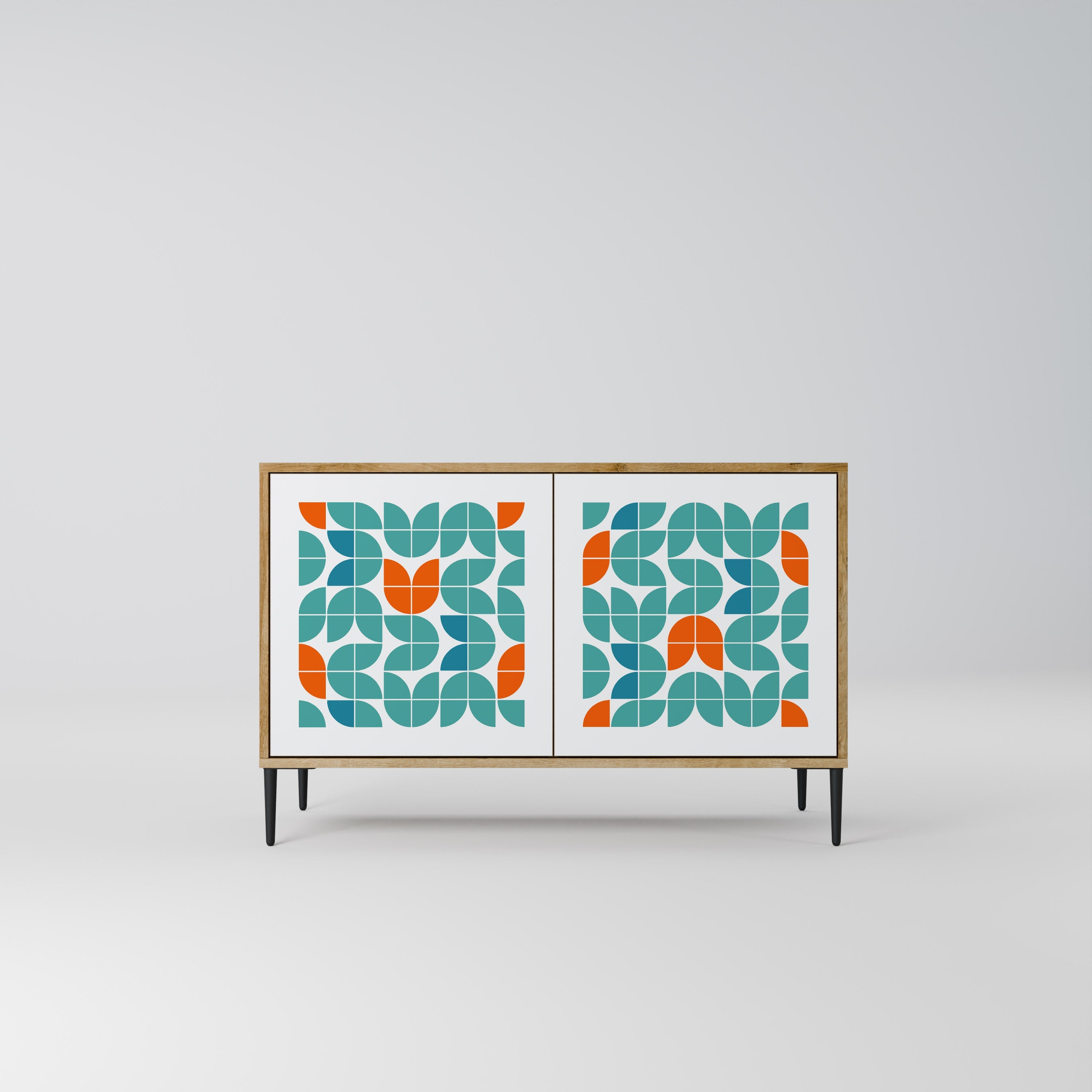 BE THE CHANGE 2-türiges Sideboard in Eichenoptik