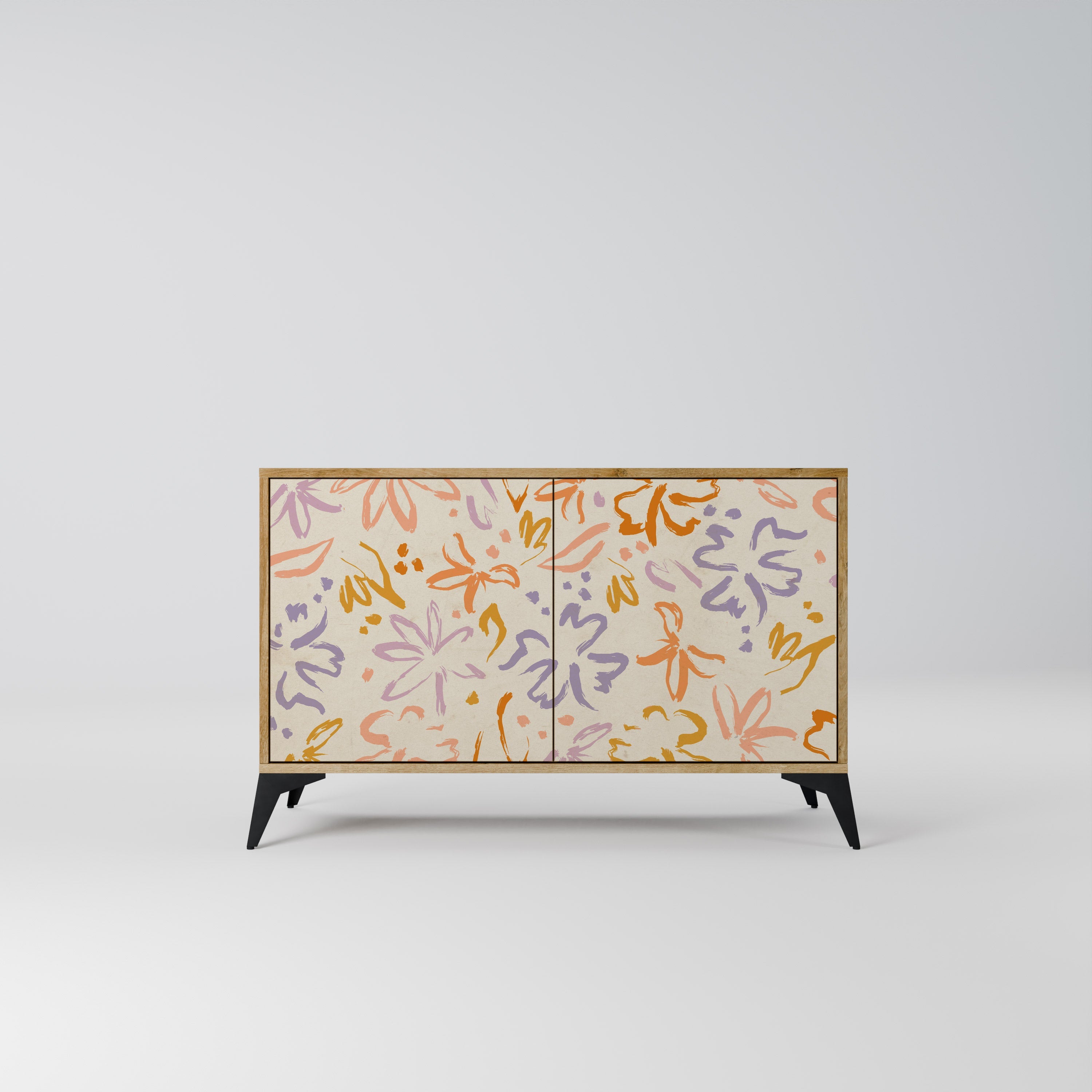 SPRING WHIMSY Sideboard mit 2 Türen in Eichenoptik