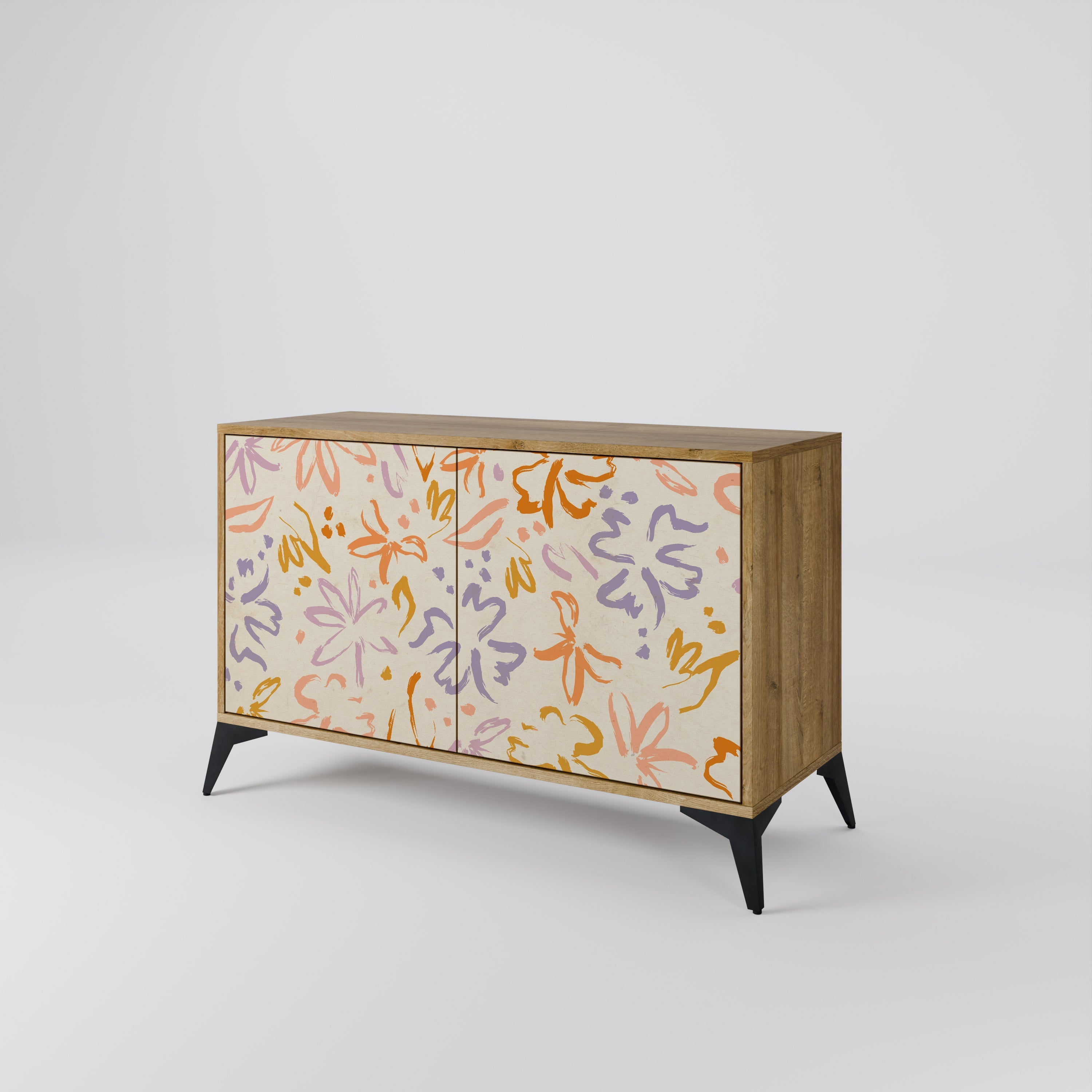 SPRING WHIMSY Sideboard mit 2 Türen in Eichenoptik