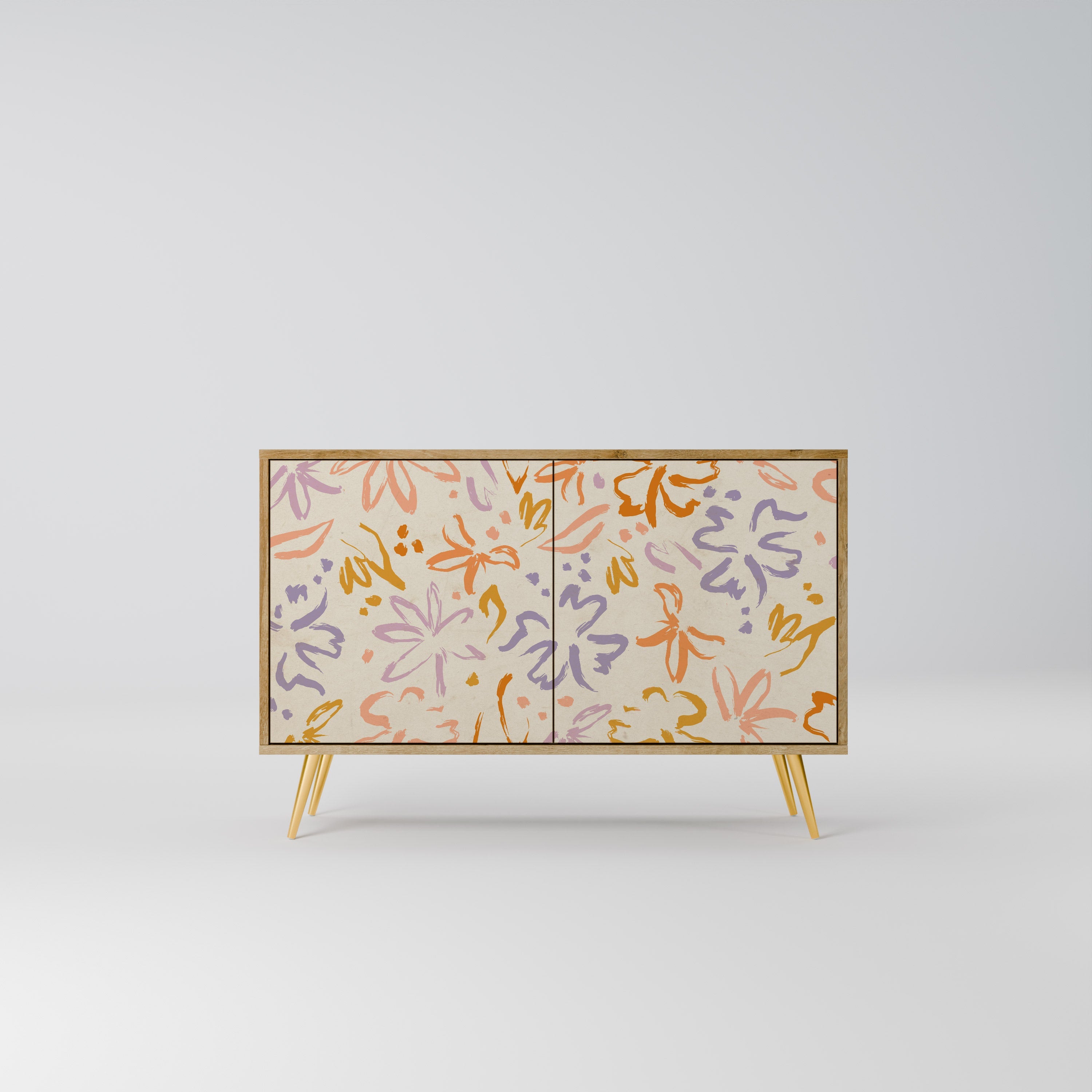 SPRING WHIMSY Sideboard mit 2 Türen in Eichenoptik