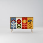 SCANDIC FLOWERET 2-Door Sideboard in Oak Effect