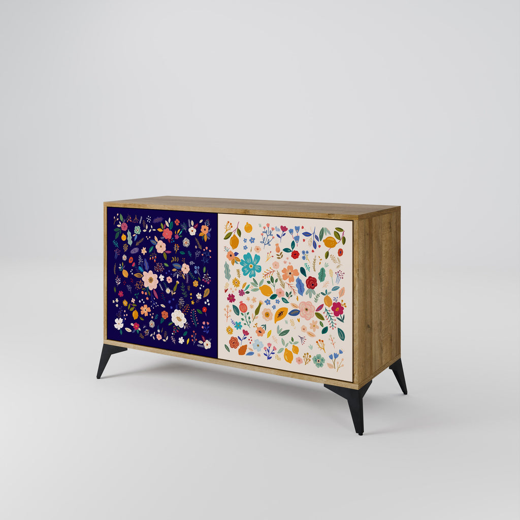 FLORAL COMBINATION 2-türiges Sideboard in Eichenoptik