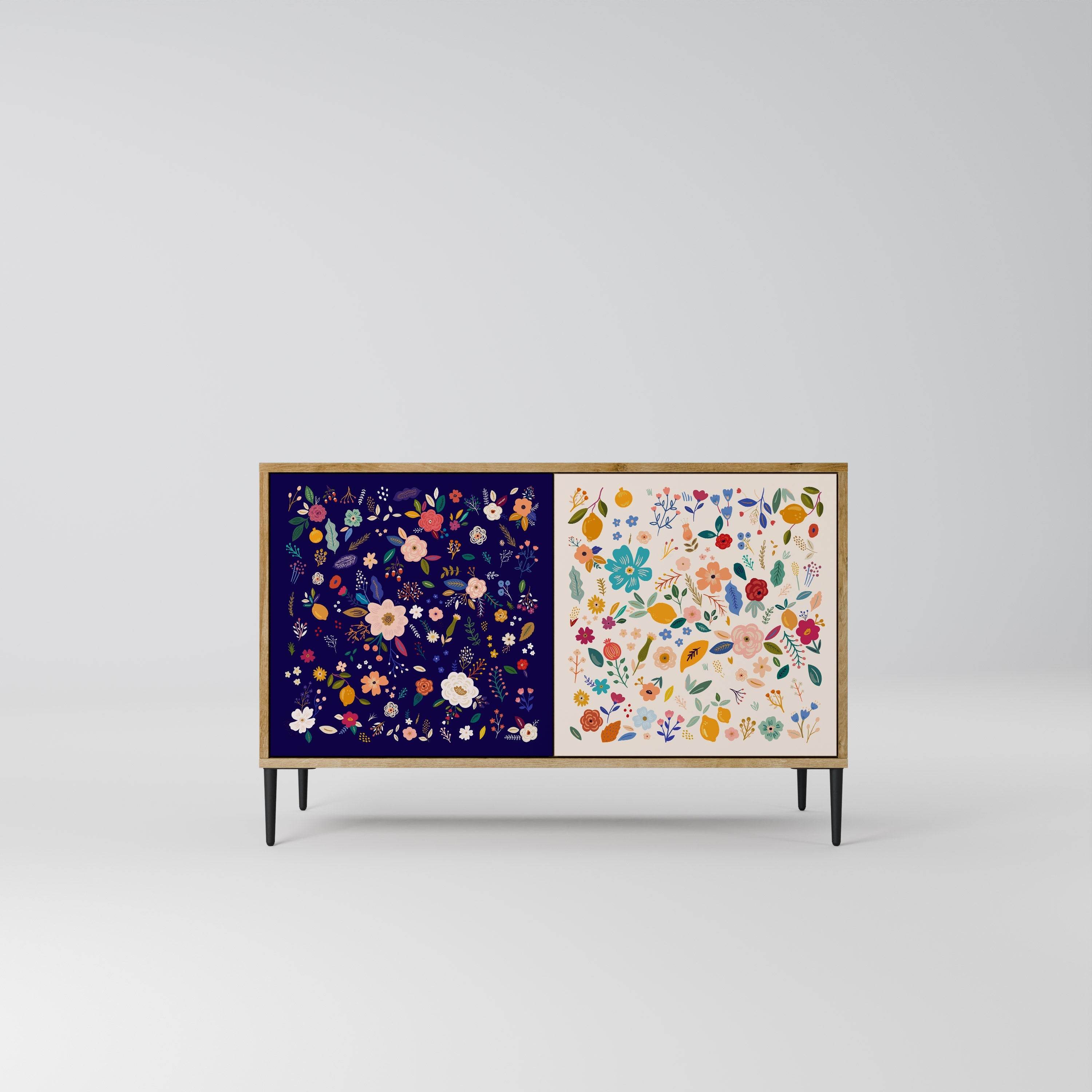 FLORAL COMBINATION 2-türiges Sideboard in Eichenoptik