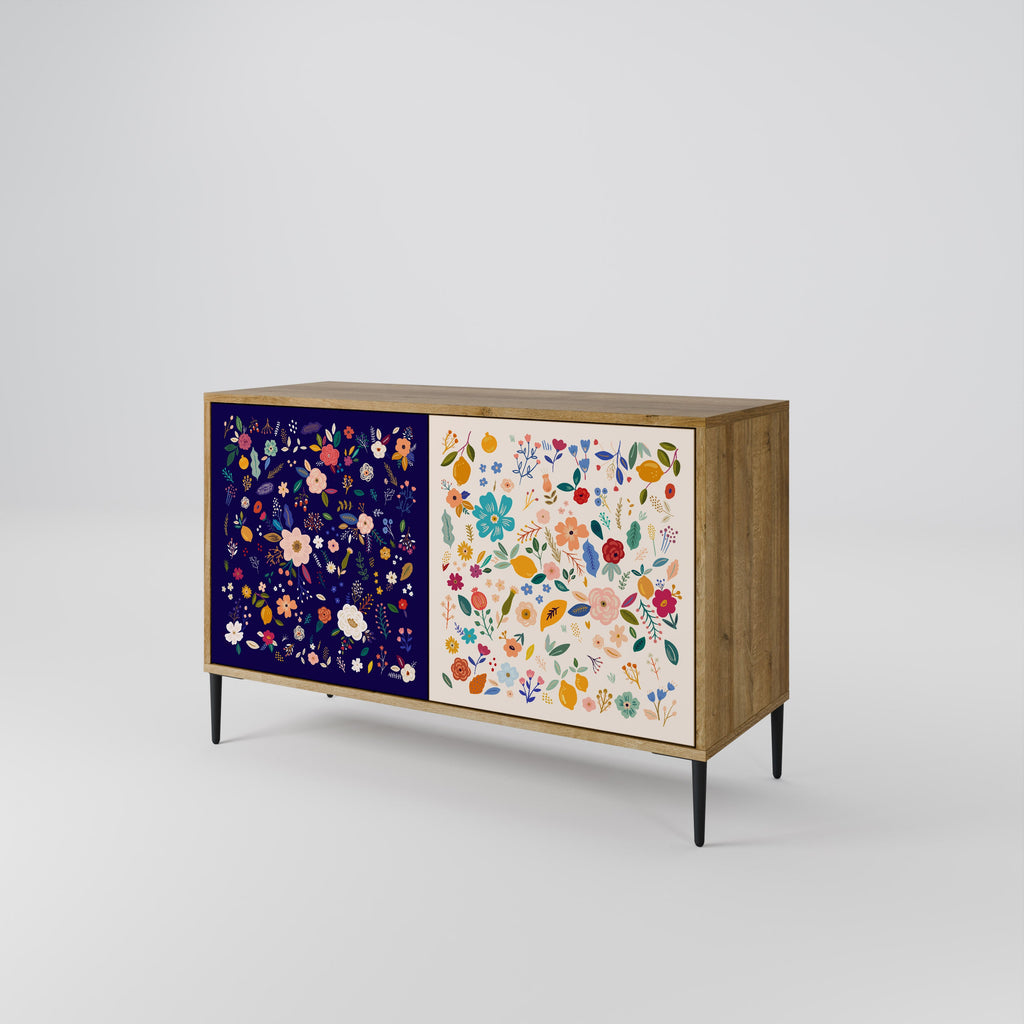 FLORAL COMBINATION 2-türiges Sideboard in Eichenoptik