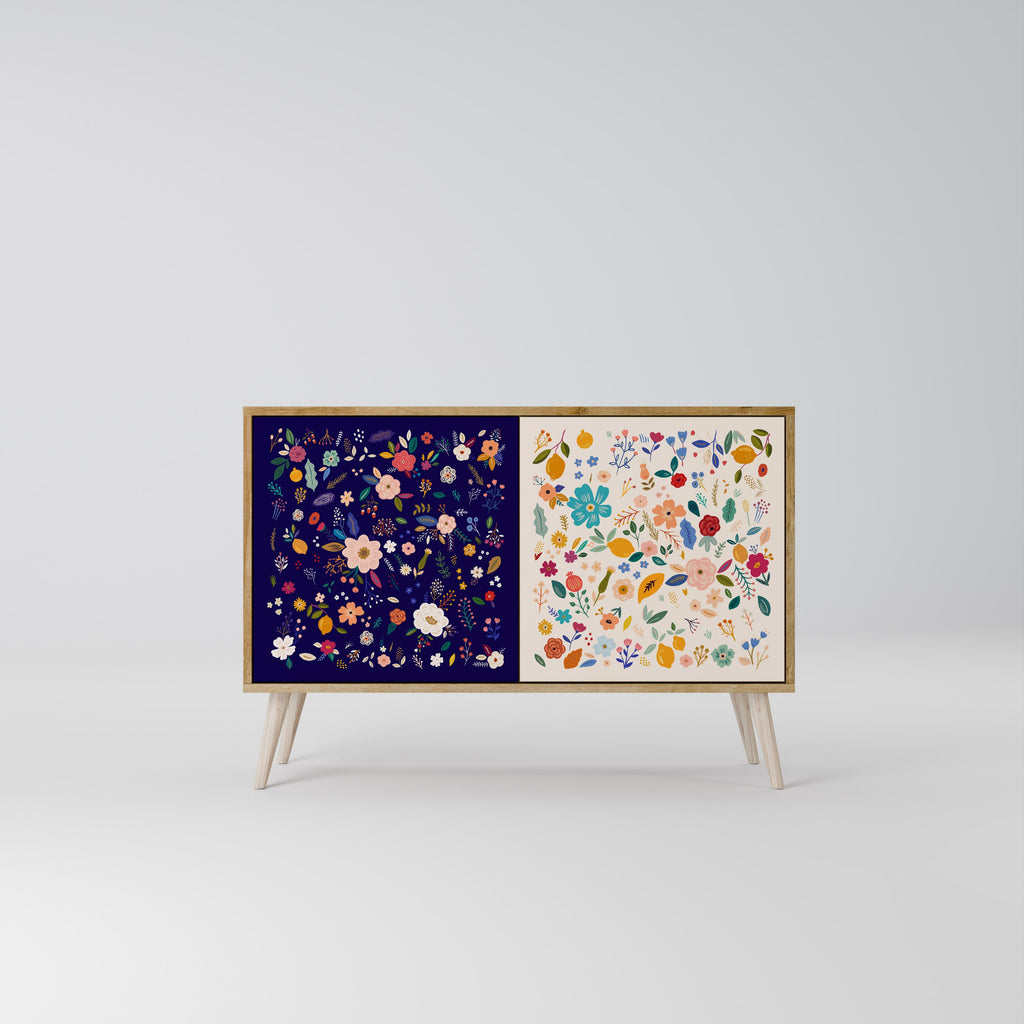 FLORAL COMBINATION 2-türiges Sideboard in Eichenoptik