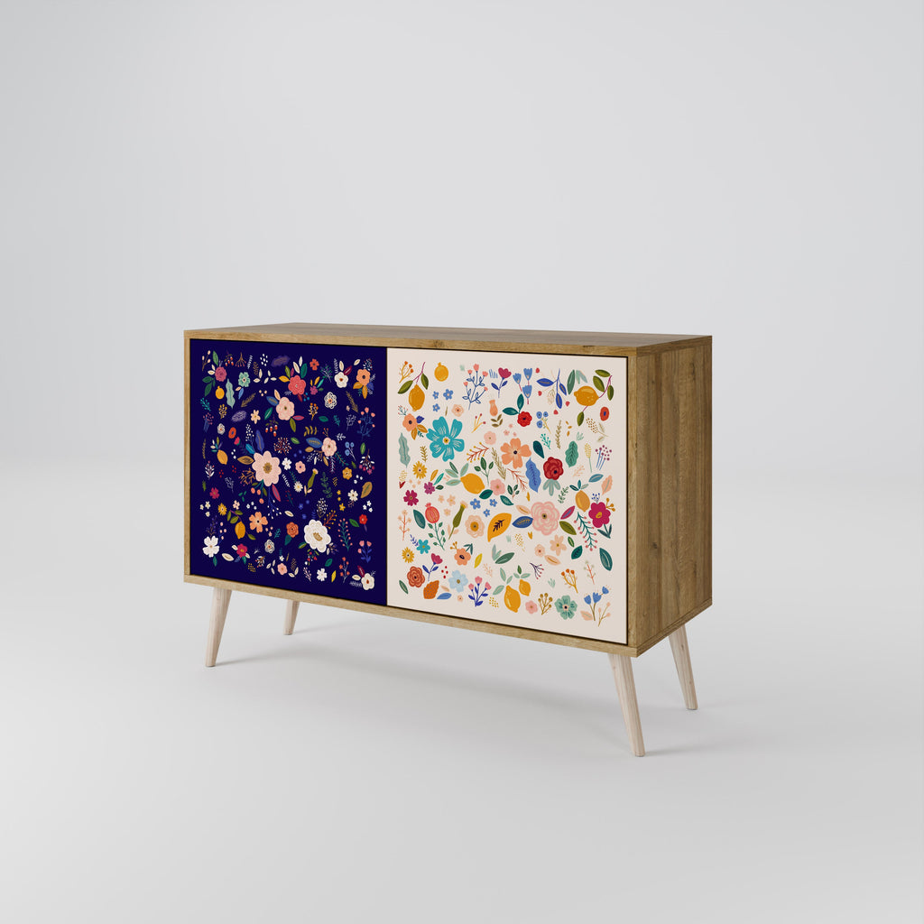 FLORAL COMBINATION 2-türiges Sideboard in Eichenoptik