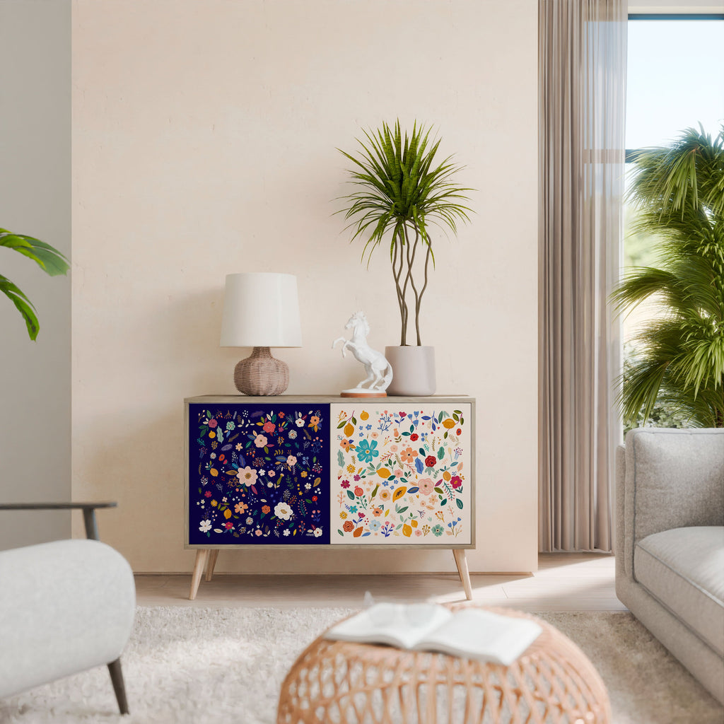 FLORAL COMBINATION 2-türiges Sideboard in Eichenoptik