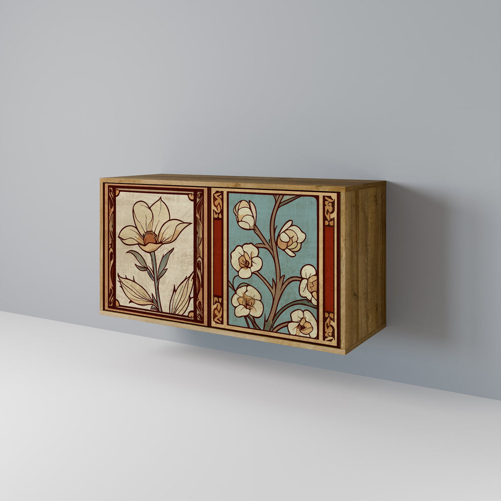 TIMELESS FLORA Sideboard mit 2 Türen in Eichenoptik