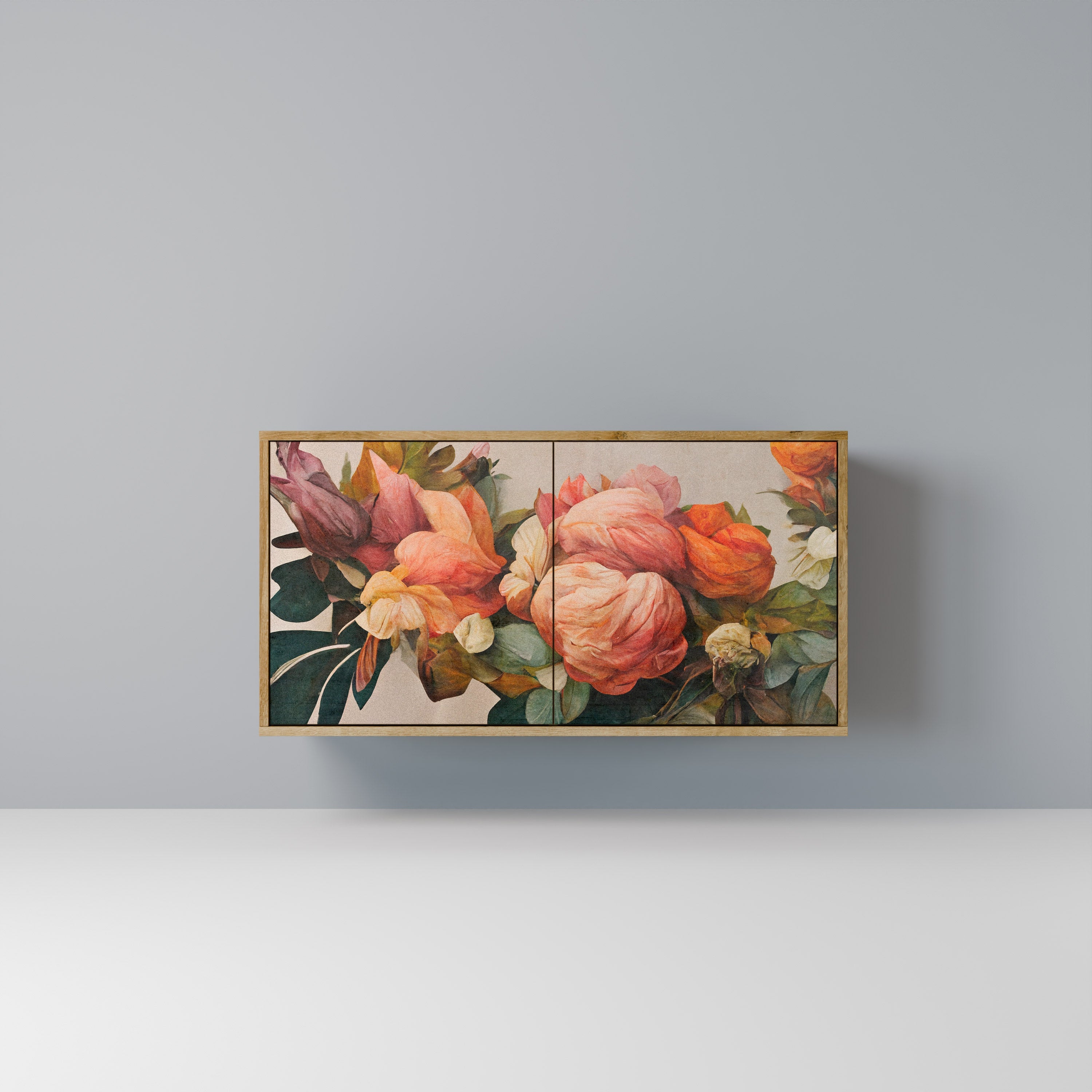 STYLISH BEAUTY Sideboard mit 2 Türen in Eichenoptik