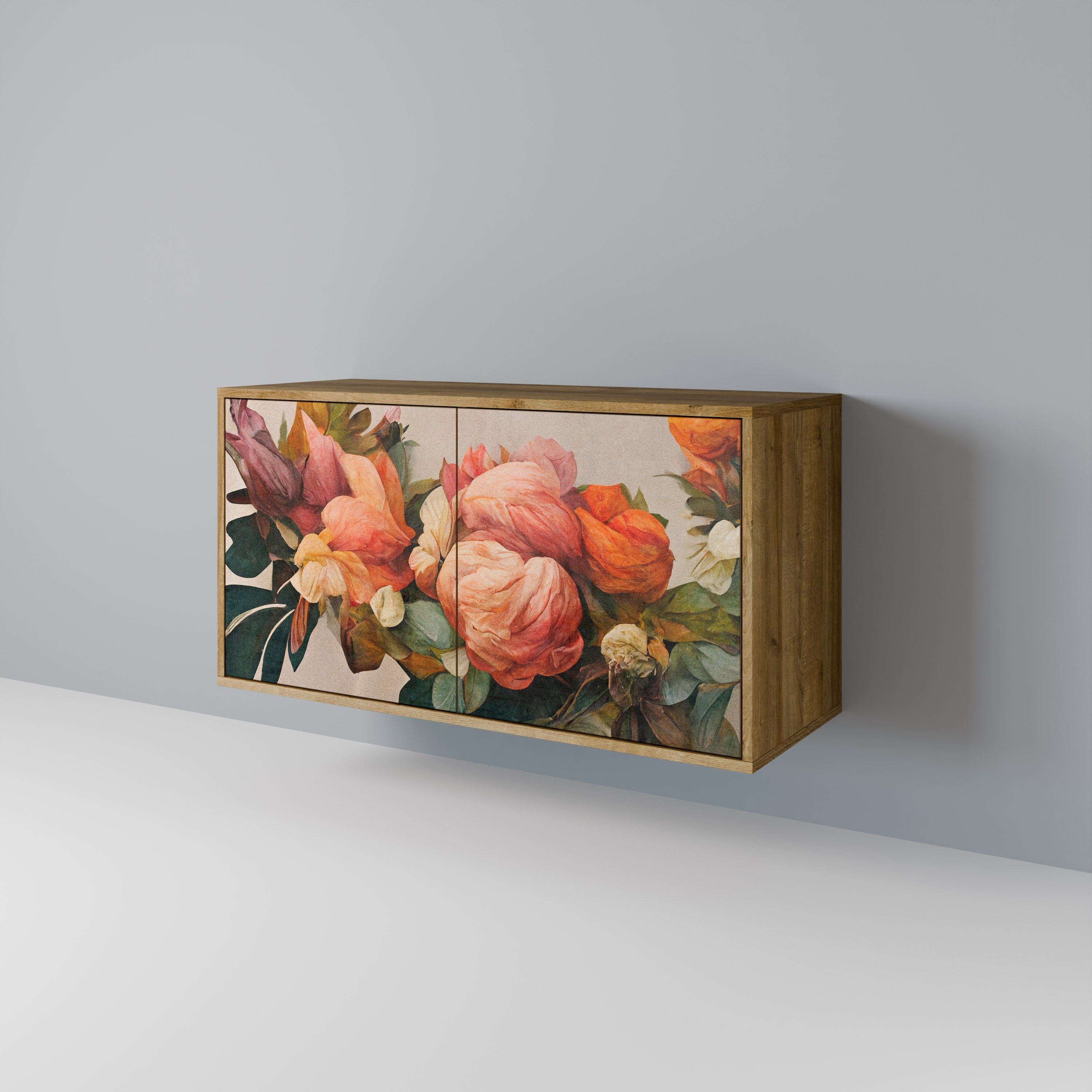 STYLISH BEAUTY Sideboard mit 2 Türen in Eichenoptik