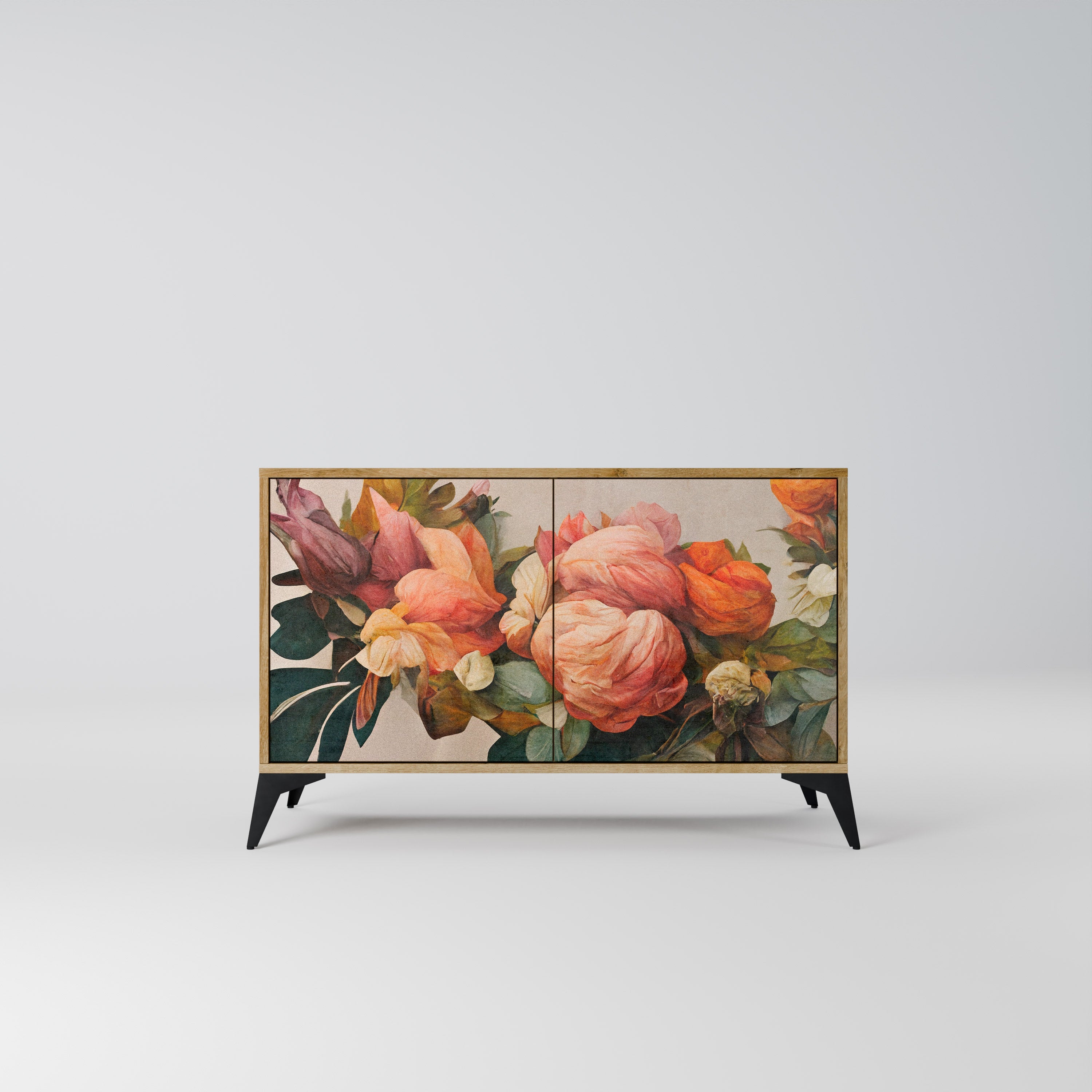 STYLISH BEAUTY Sideboard mit 2 Türen in Eichenoptik