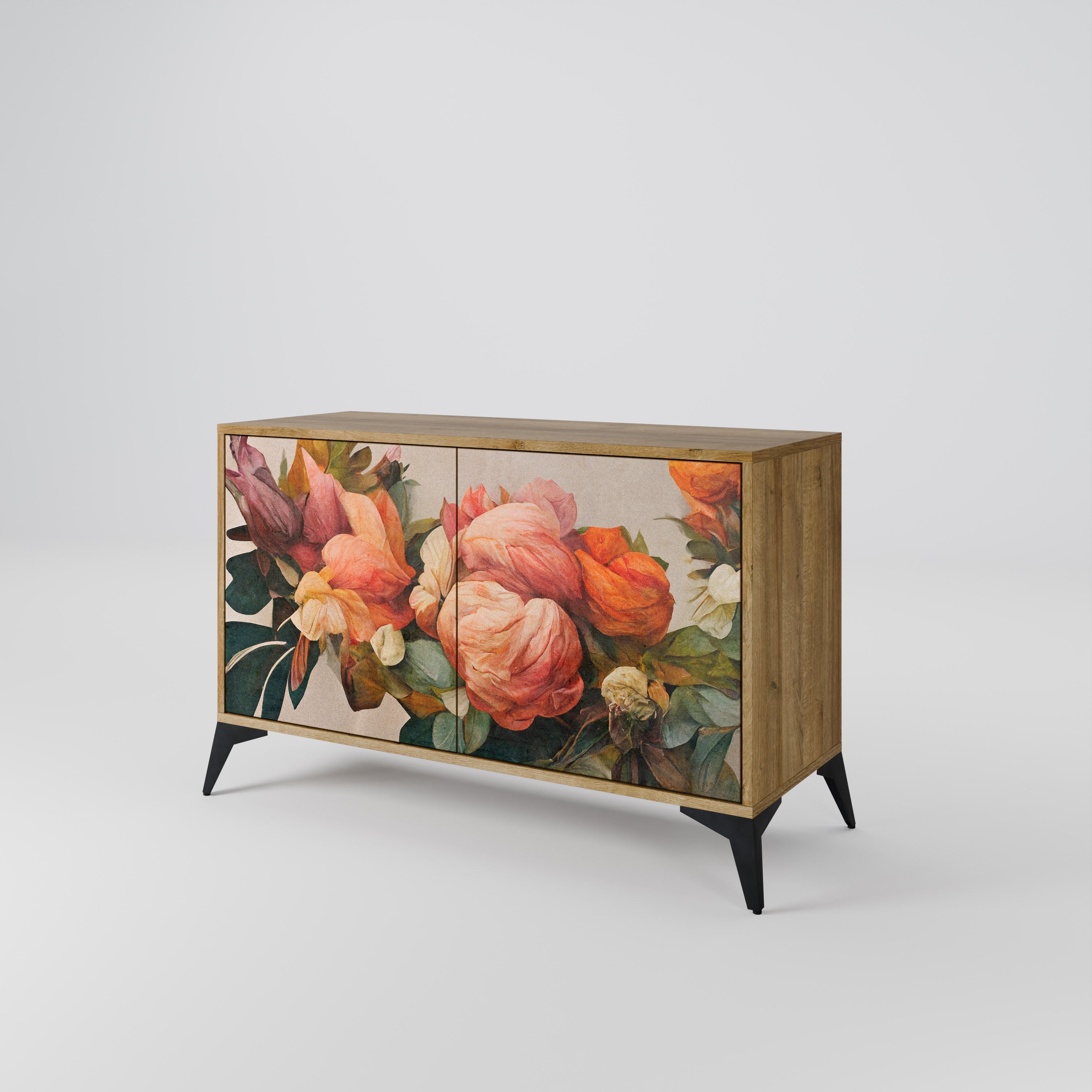 STYLISH BEAUTY Sideboard mit 2 Türen in Eichenoptik