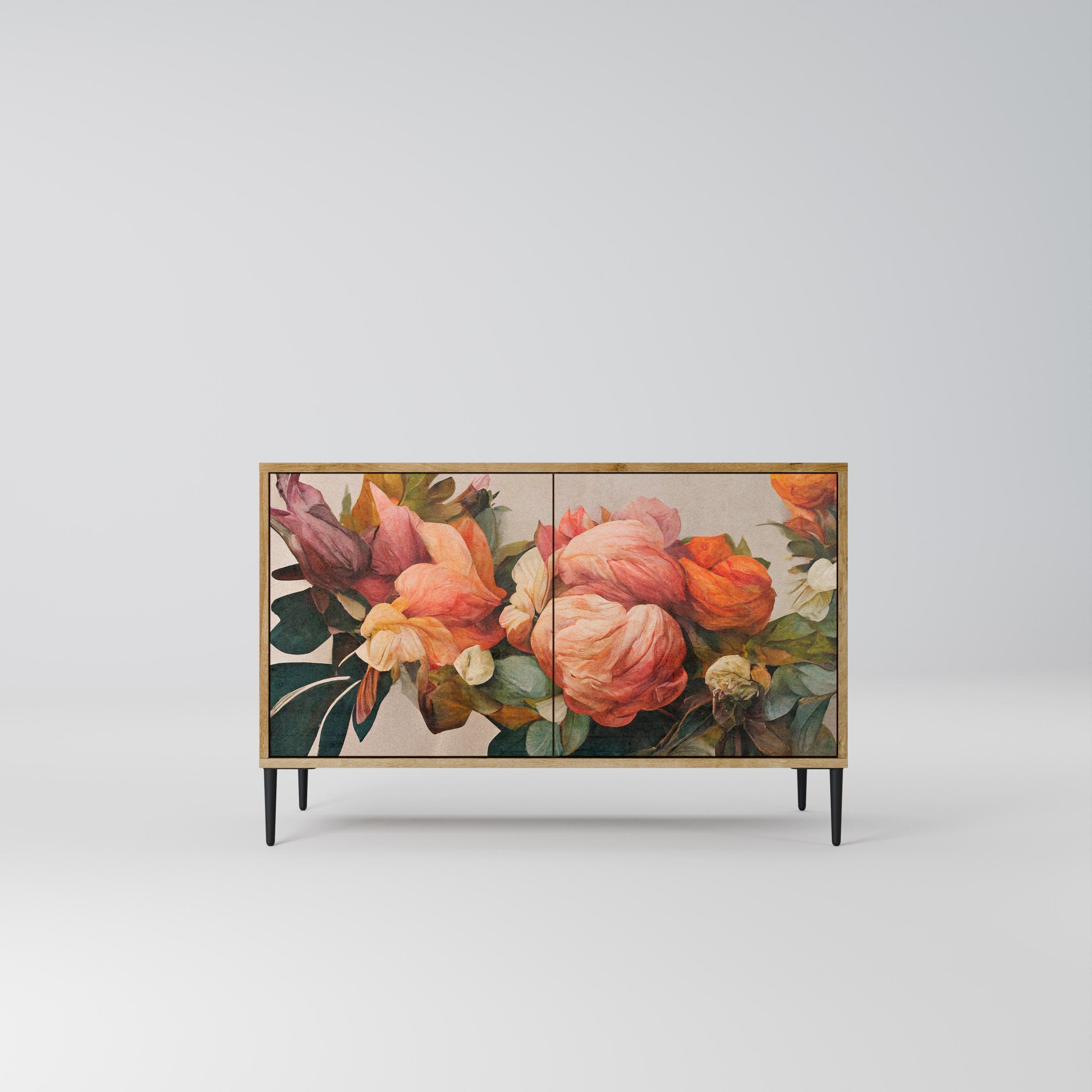 STYLISH BEAUTY Sideboard mit 2 Türen in Eichenoptik