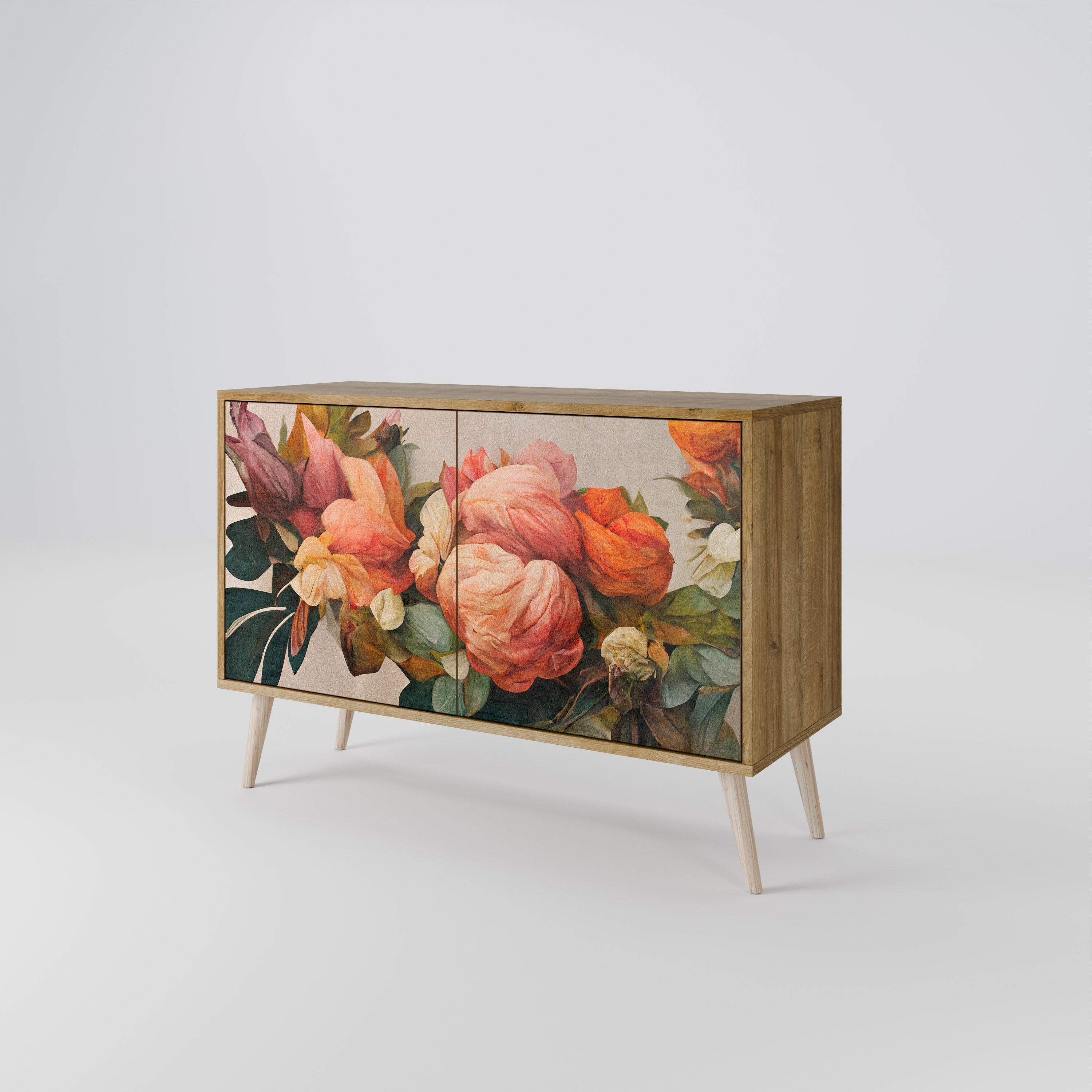 STYLISH BEAUTY Sideboard mit 2 Türen in Eichenoptik