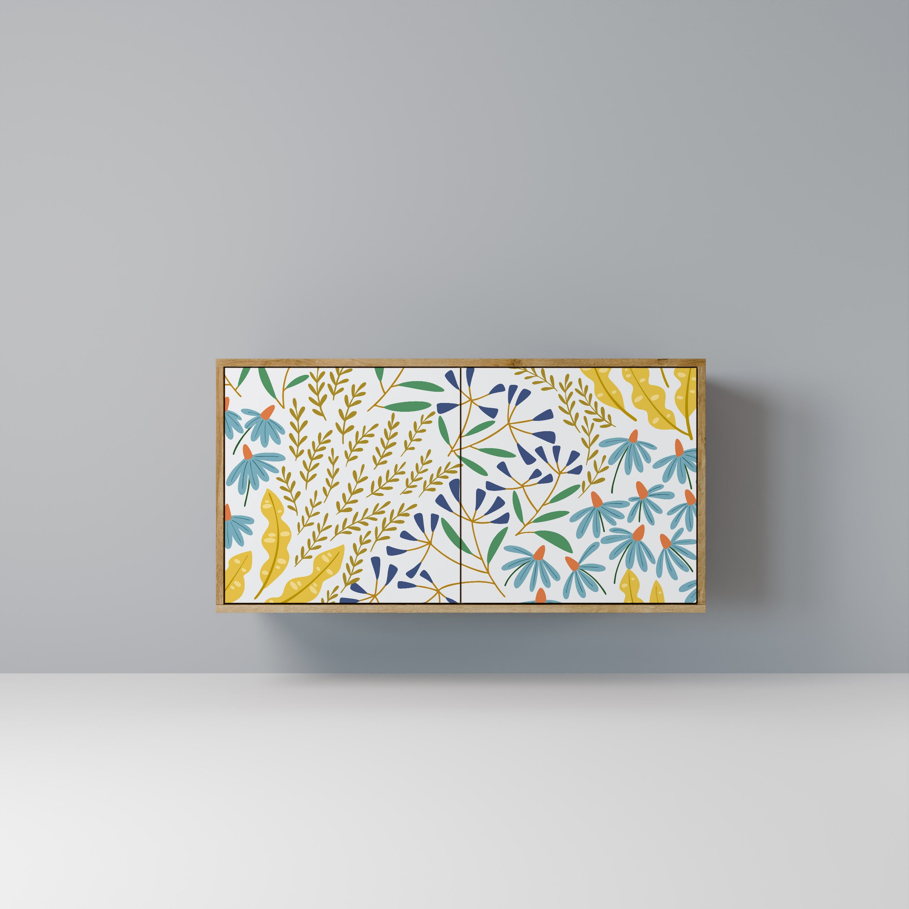 HELLO SPRING Sideboard mit 2 Türen in Eichenoptik