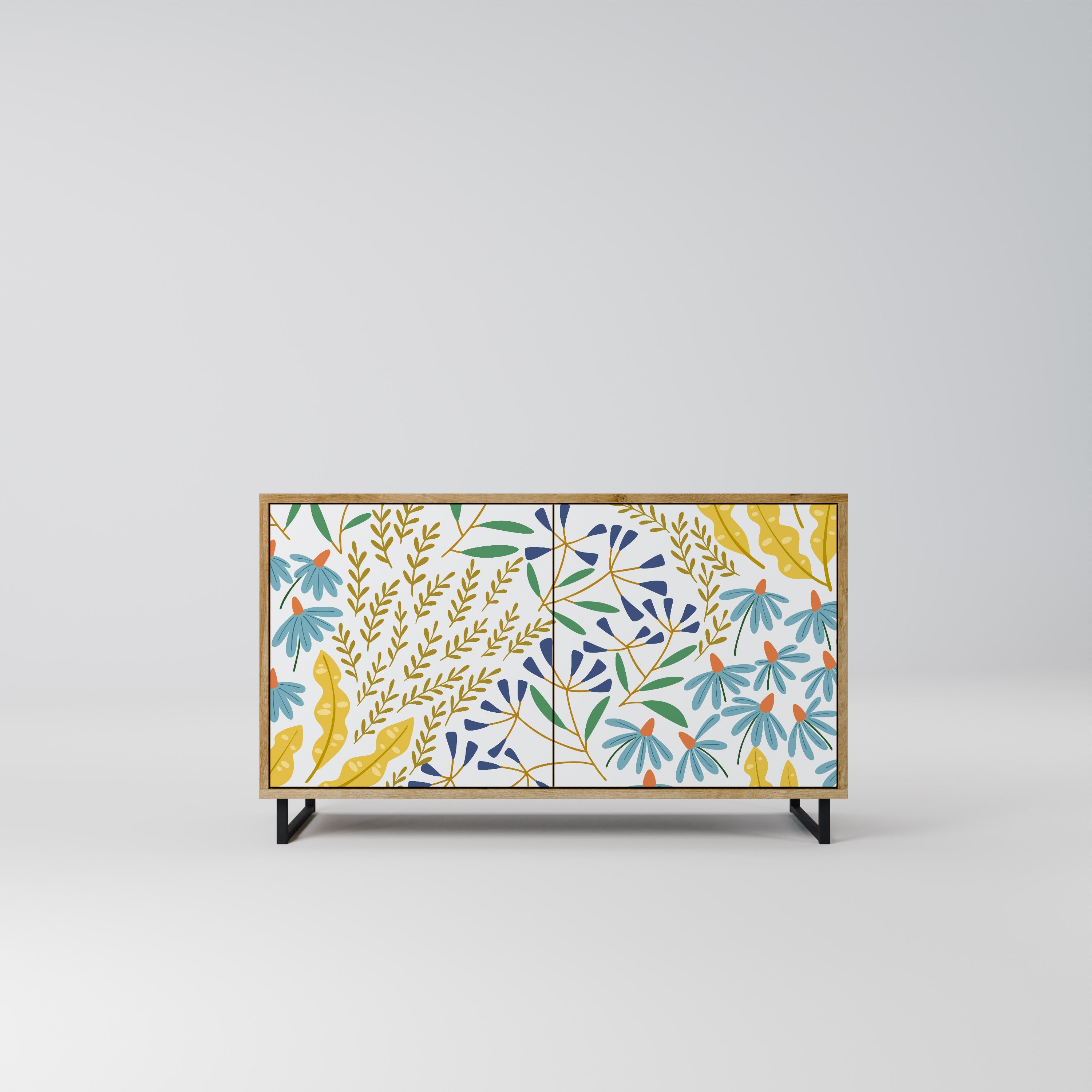HELLO SPRING Sideboard mit 2 Türen in Eichenoptik