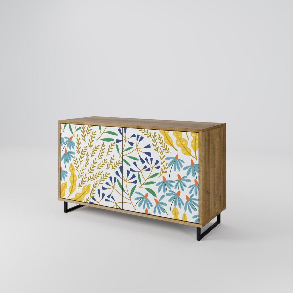 HELLO SPRING Sideboard mit 2 Türen in Eichenoptik