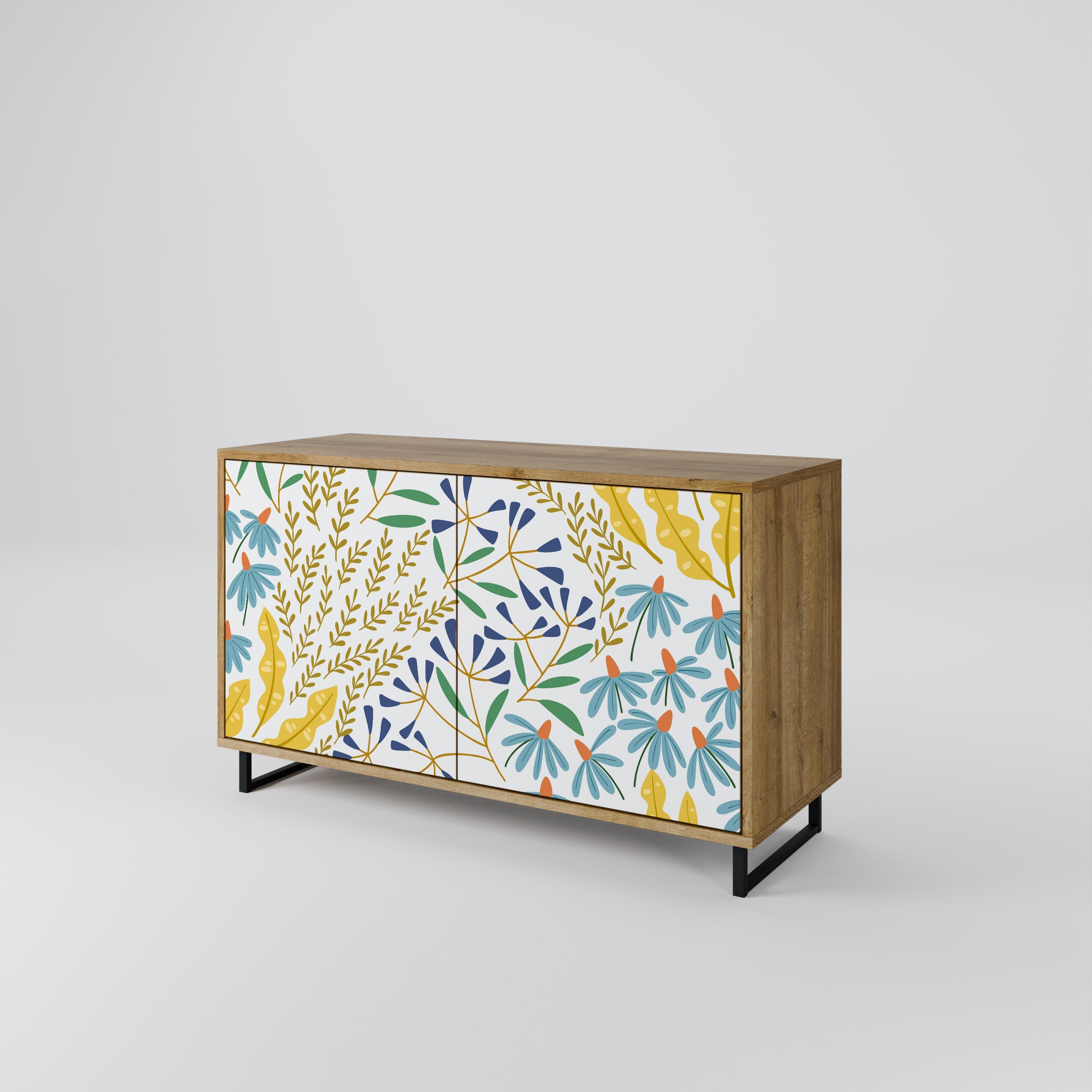 HELLO SPRING Sideboard mit 2 Türen in Eichenoptik