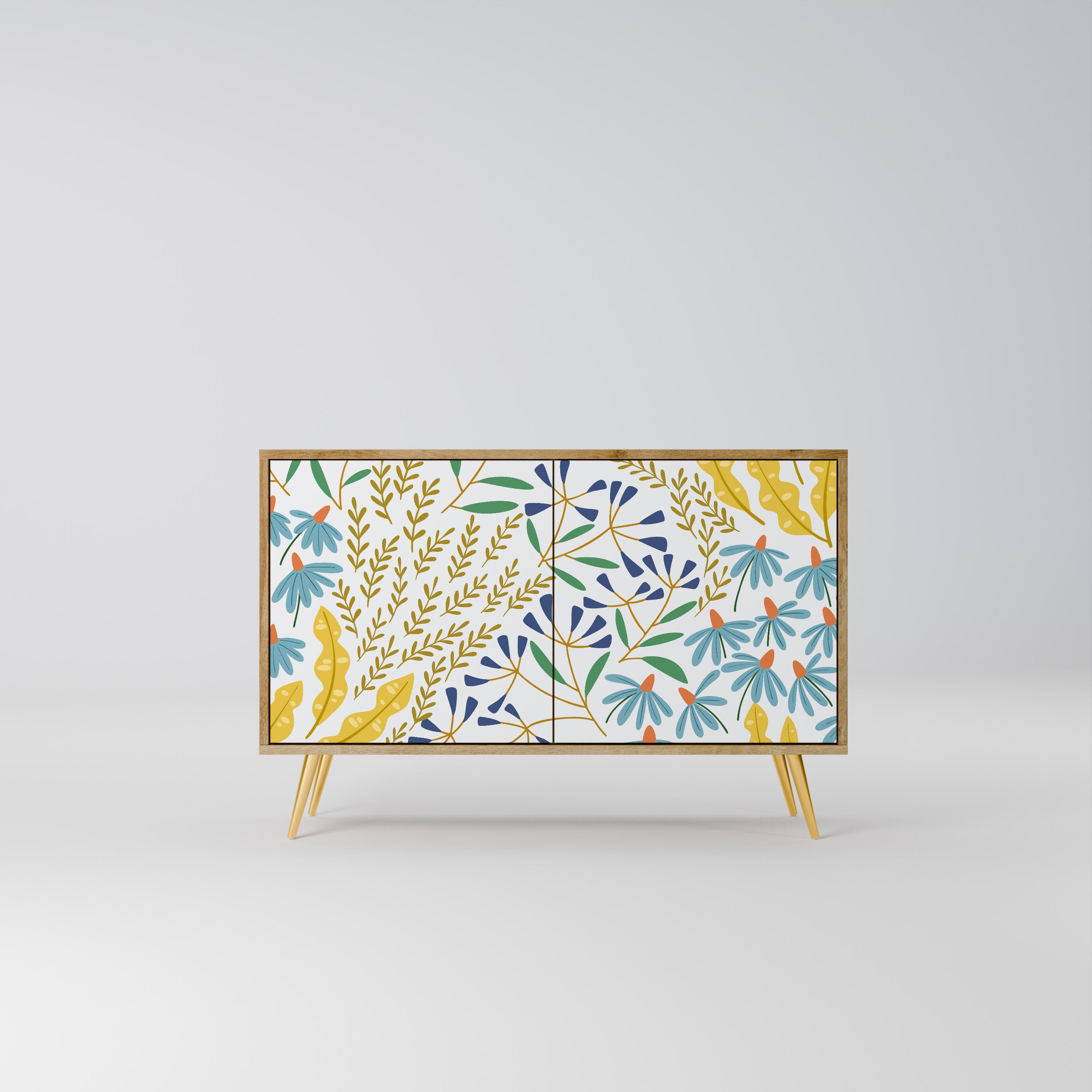 HELLO SPRING Sideboard mit 2 Türen in Eichenoptik