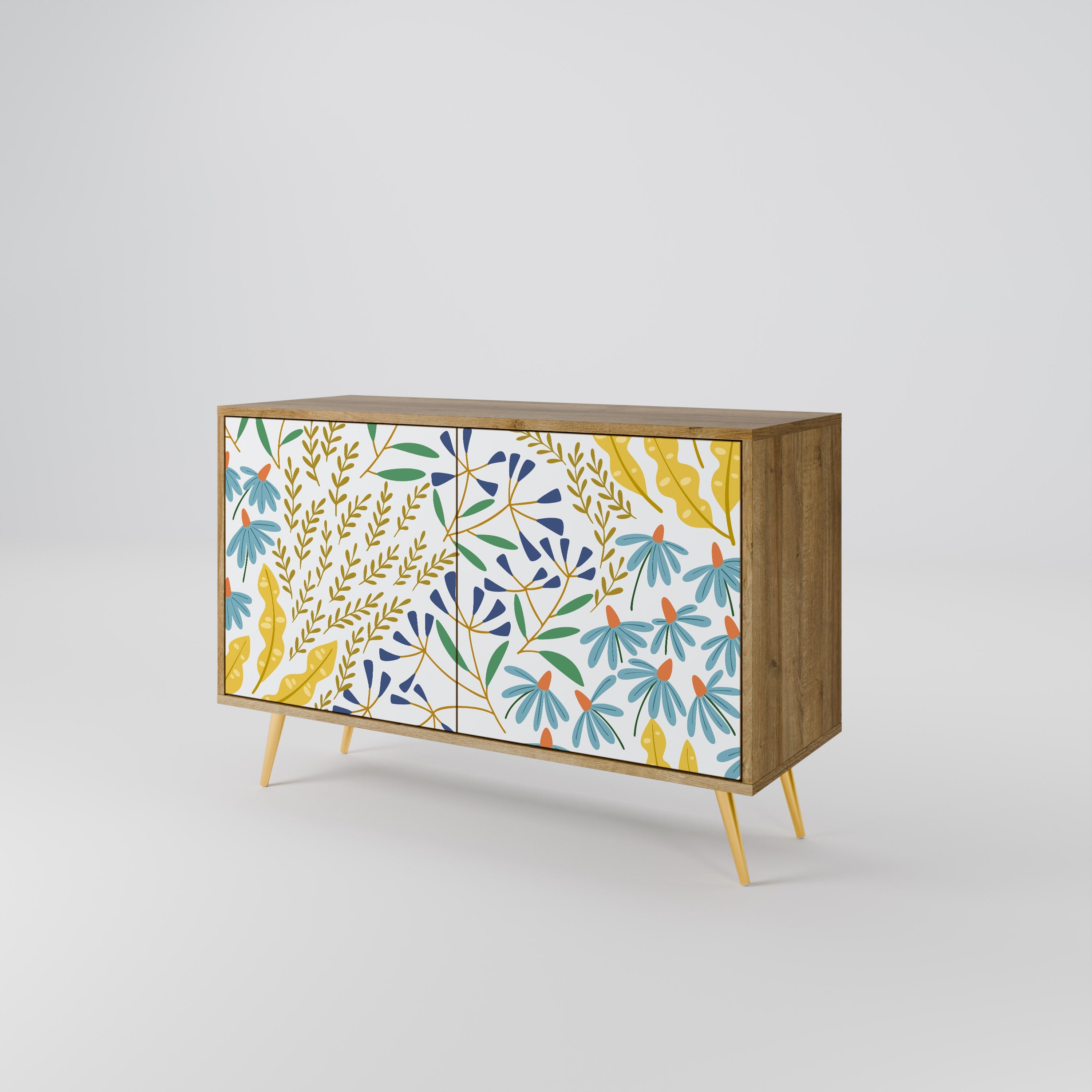 HELLO SPRING Sideboard mit 2 Türen in Eichenoptik