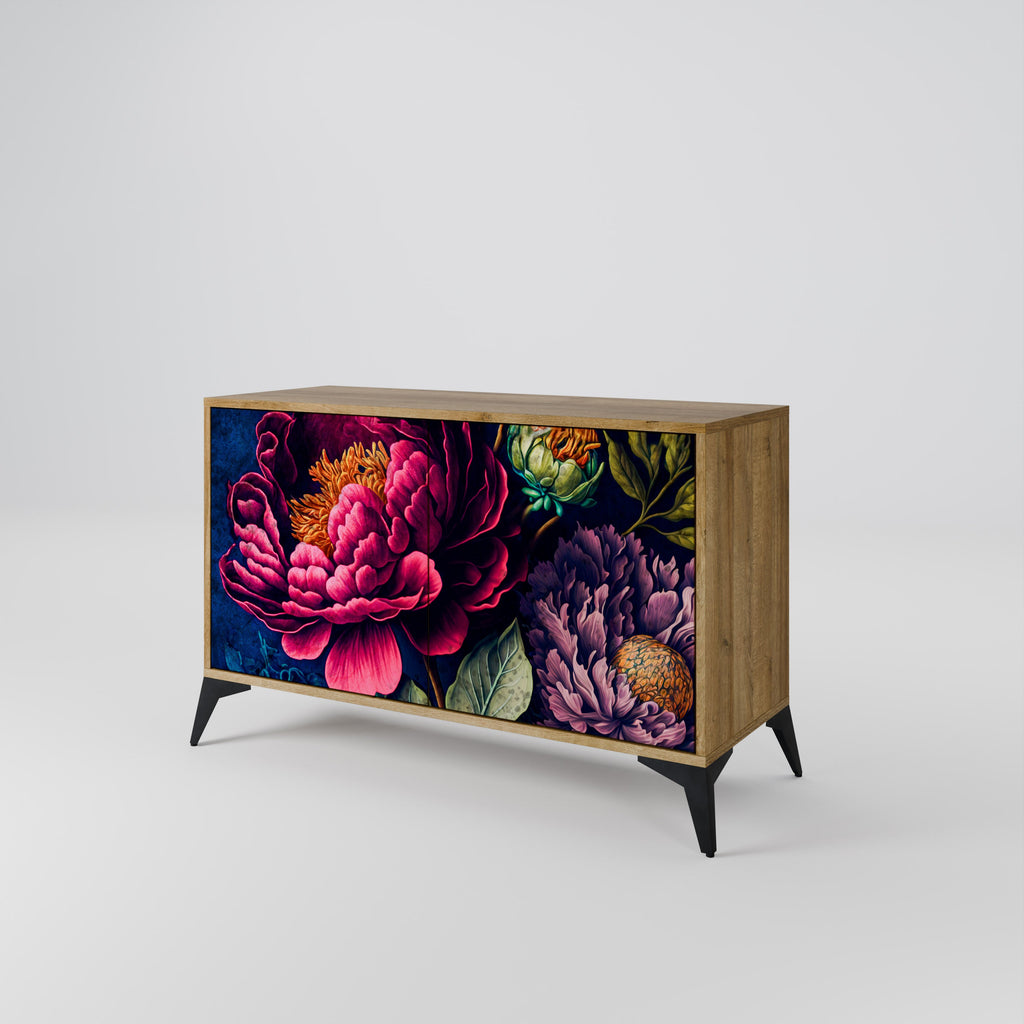 BLOOMING ELEGANCE Sideboard mit 2 Türen in Eichenoptik