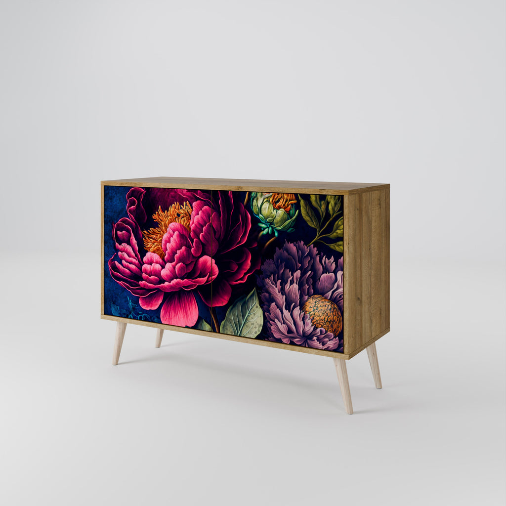 BLOOMING ELEGANCE Sideboard mit 2 Türen in Eichenoptik