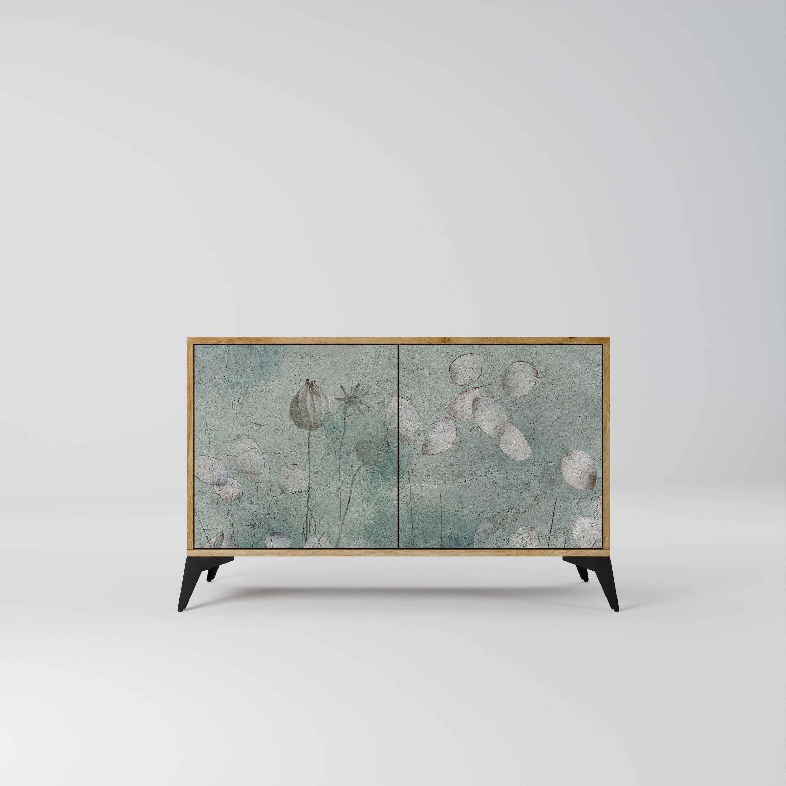 NIGHT LADY Sideboard mit 2 Türen in Eichenoptik