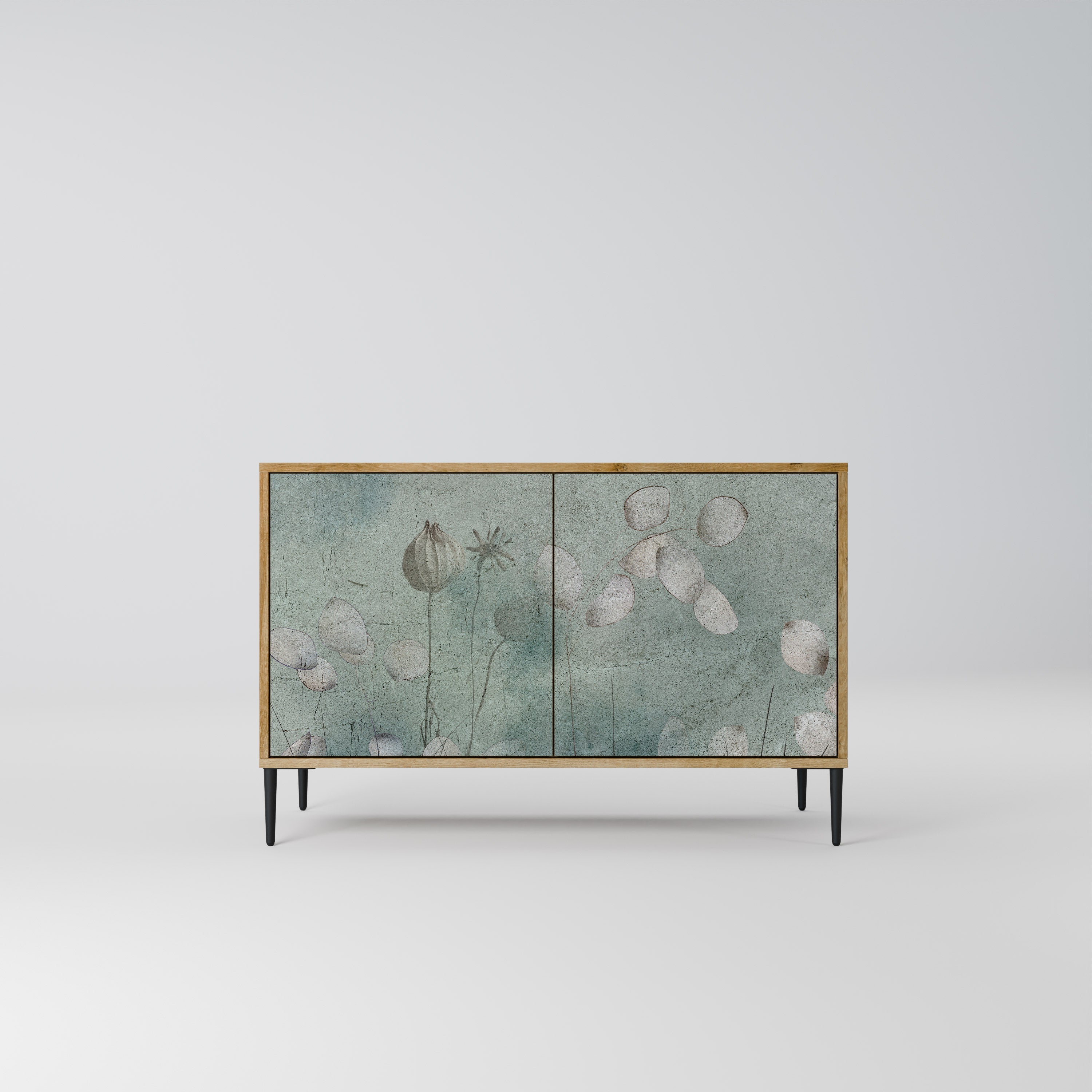 NIGHT LADY Sideboard mit 2 Türen in Eichenoptik