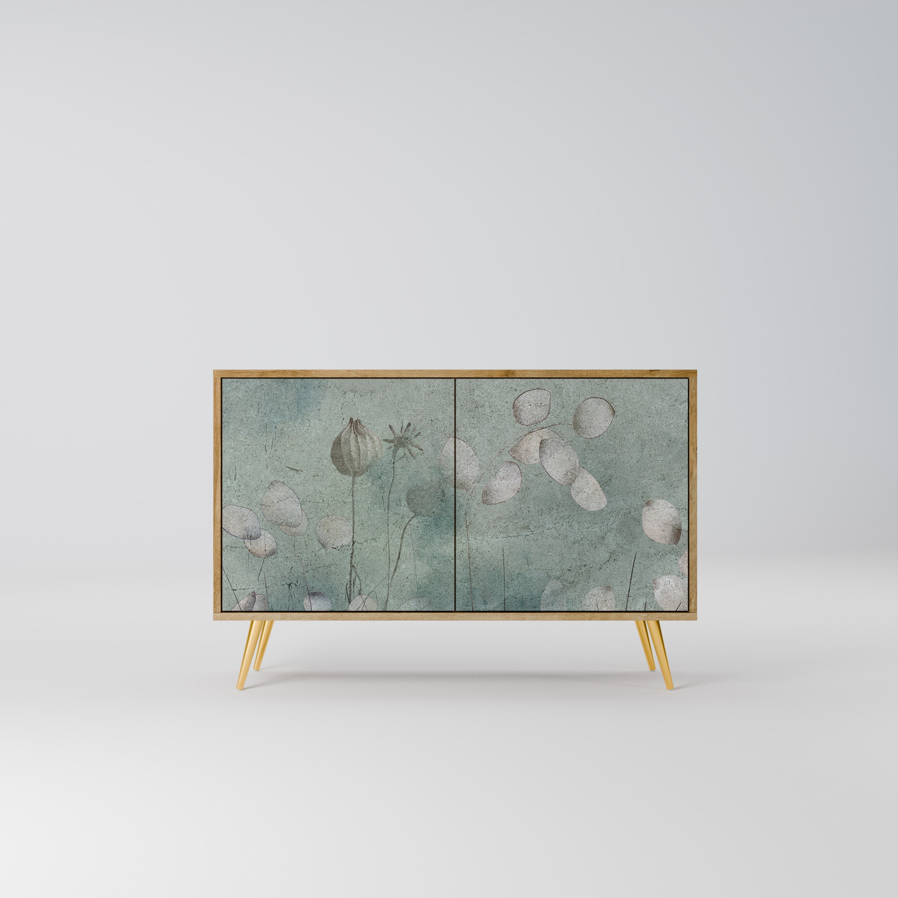 NIGHT LADY Sideboard mit 2 Türen in Eichenoptik