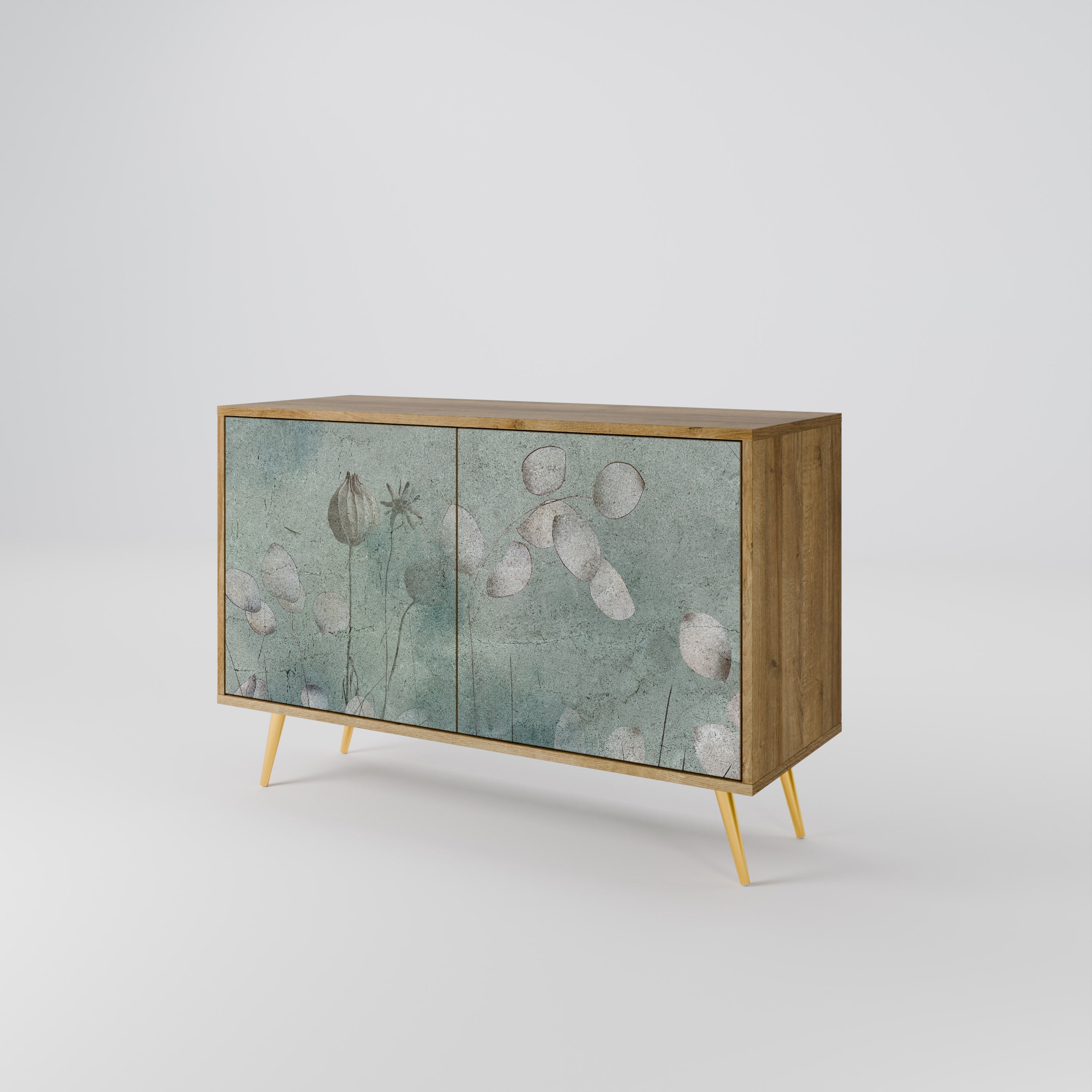 NIGHT LADY Sideboard mit 2 Türen in Eichenoptik