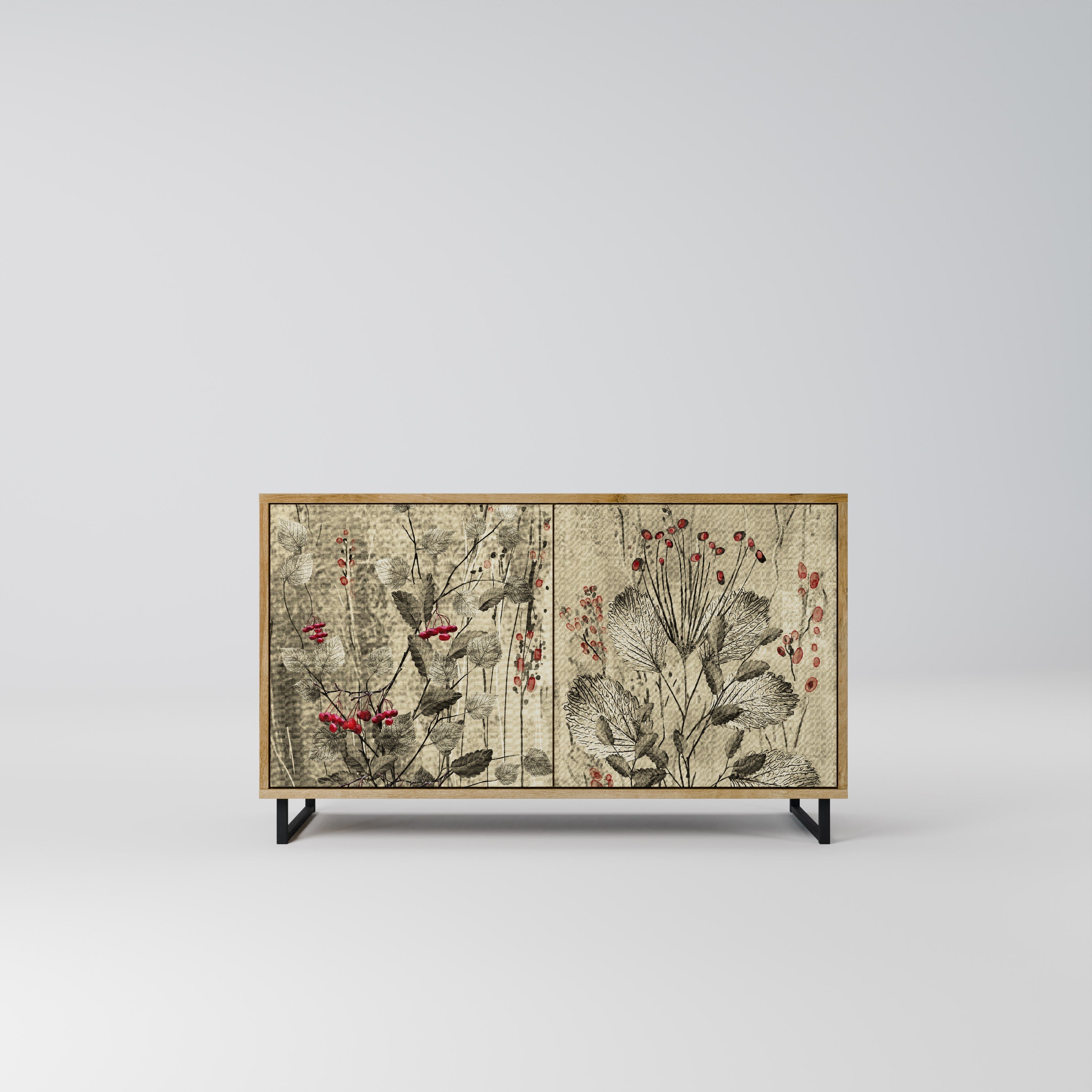 HERBAL GRACE Sideboard mit 2 Türen in Eichenoptik