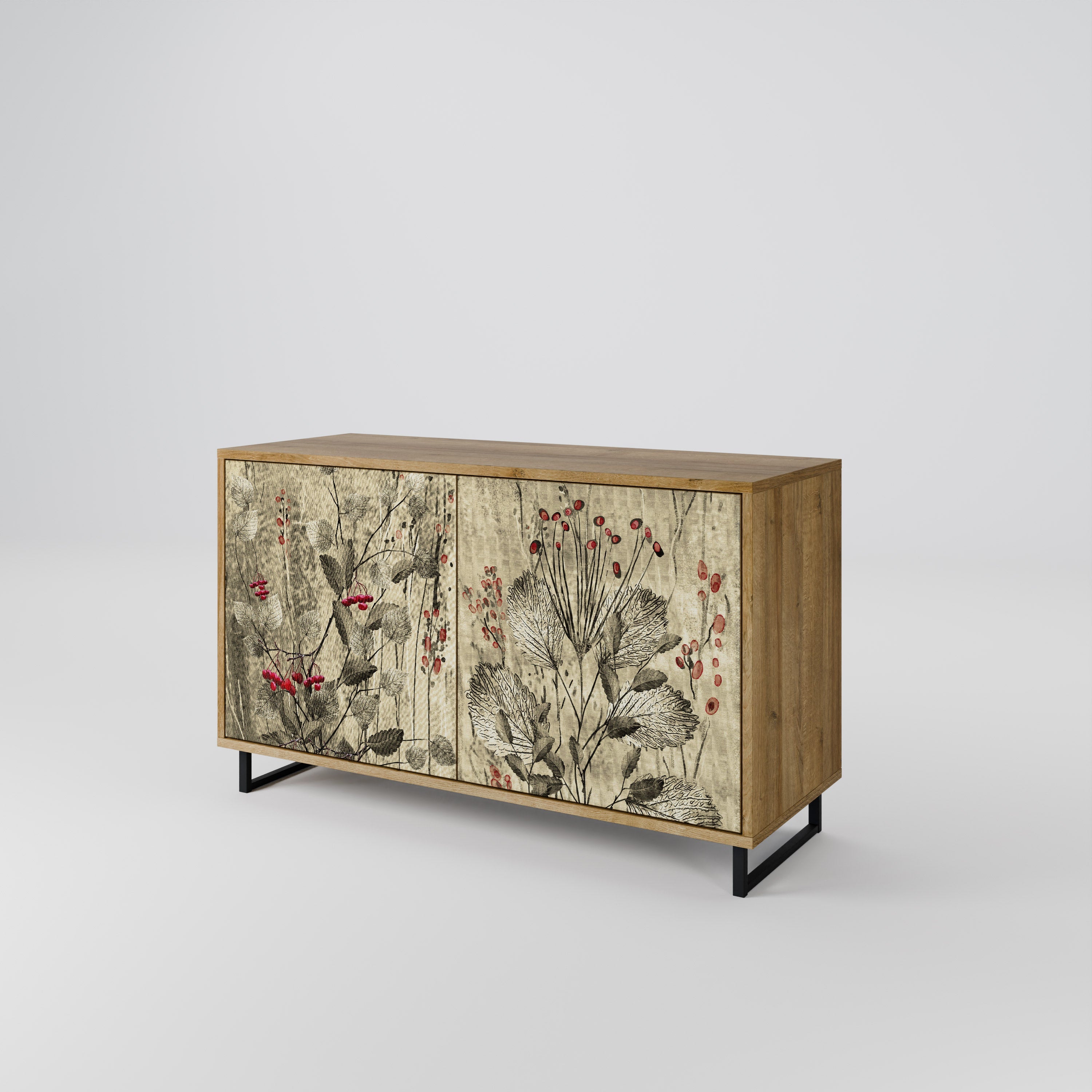 HERBAL GRACE Sideboard mit 2 Türen in Eichenoptik