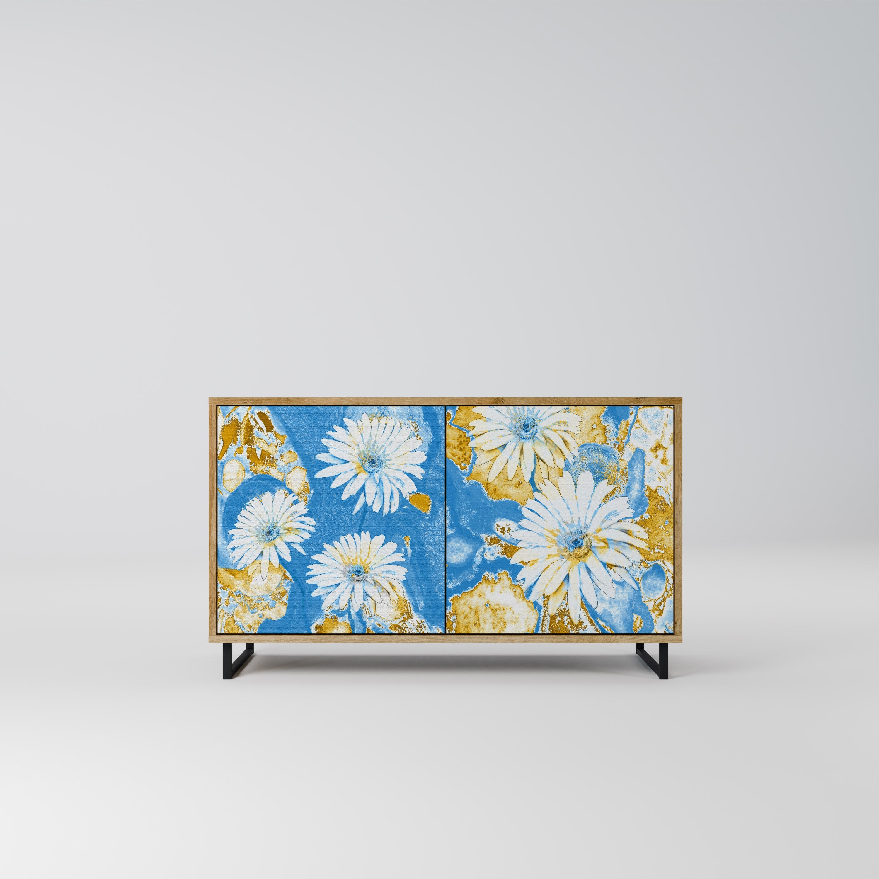 DAISY LUXE Sideboard mit 2 Türen in Eichenoptik