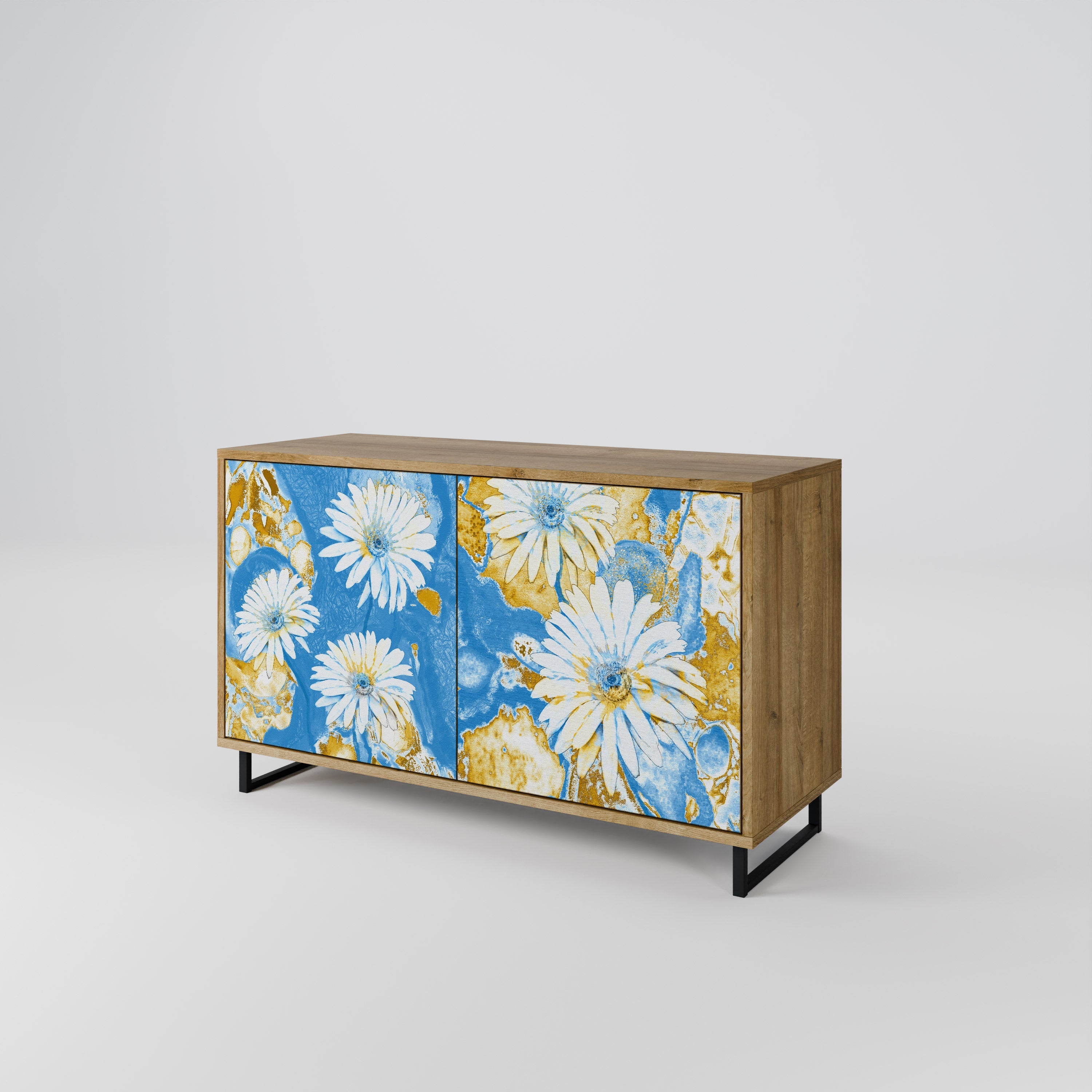 DAISY LUXE Sideboard mit 2 Türen in Eichenoptik