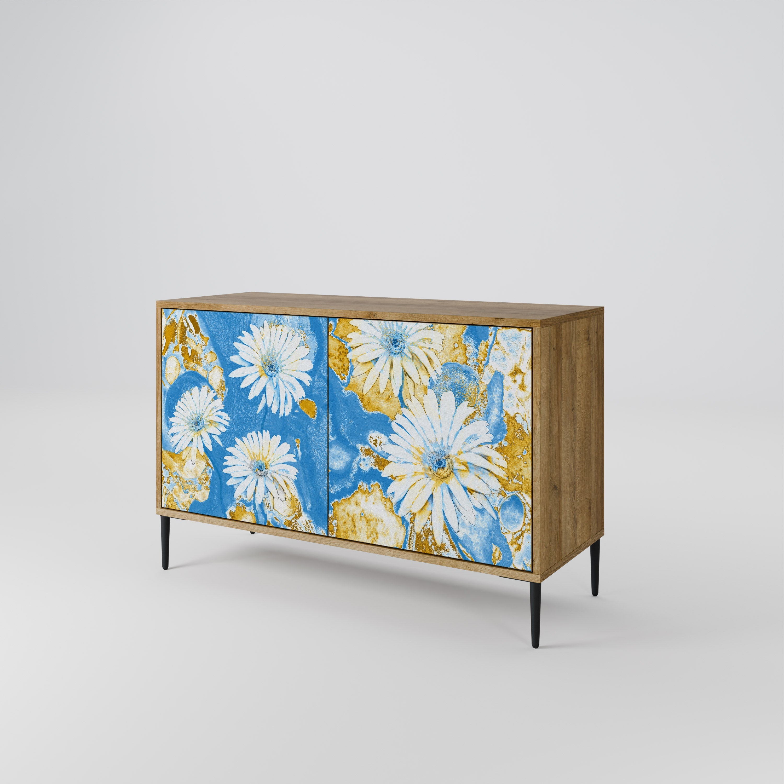 DAISY LUXE Sideboard mit 2 Türen in Eichenoptik