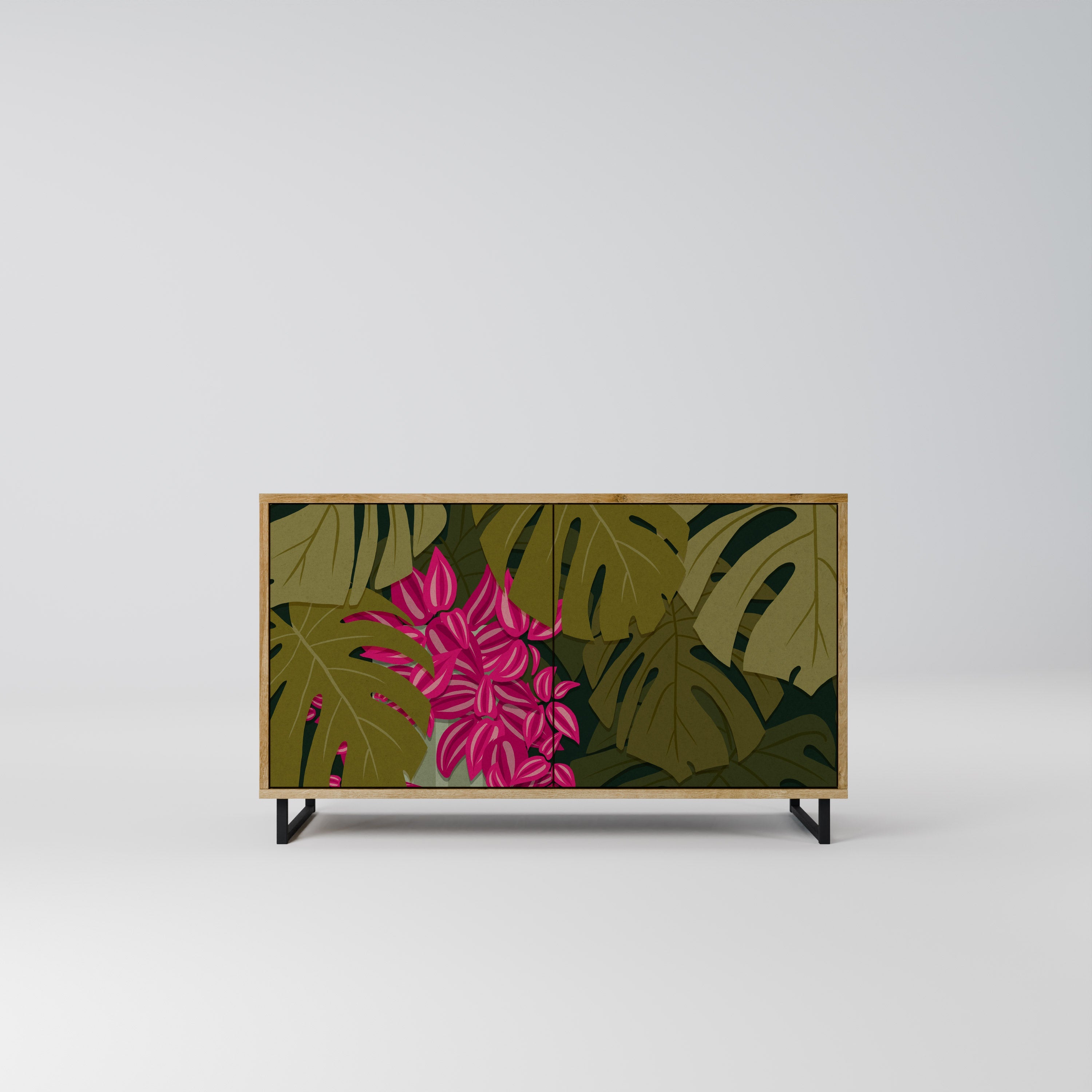 TROPICAL BEAUTY Sideboard mit 2 Türen in Eichenoptik