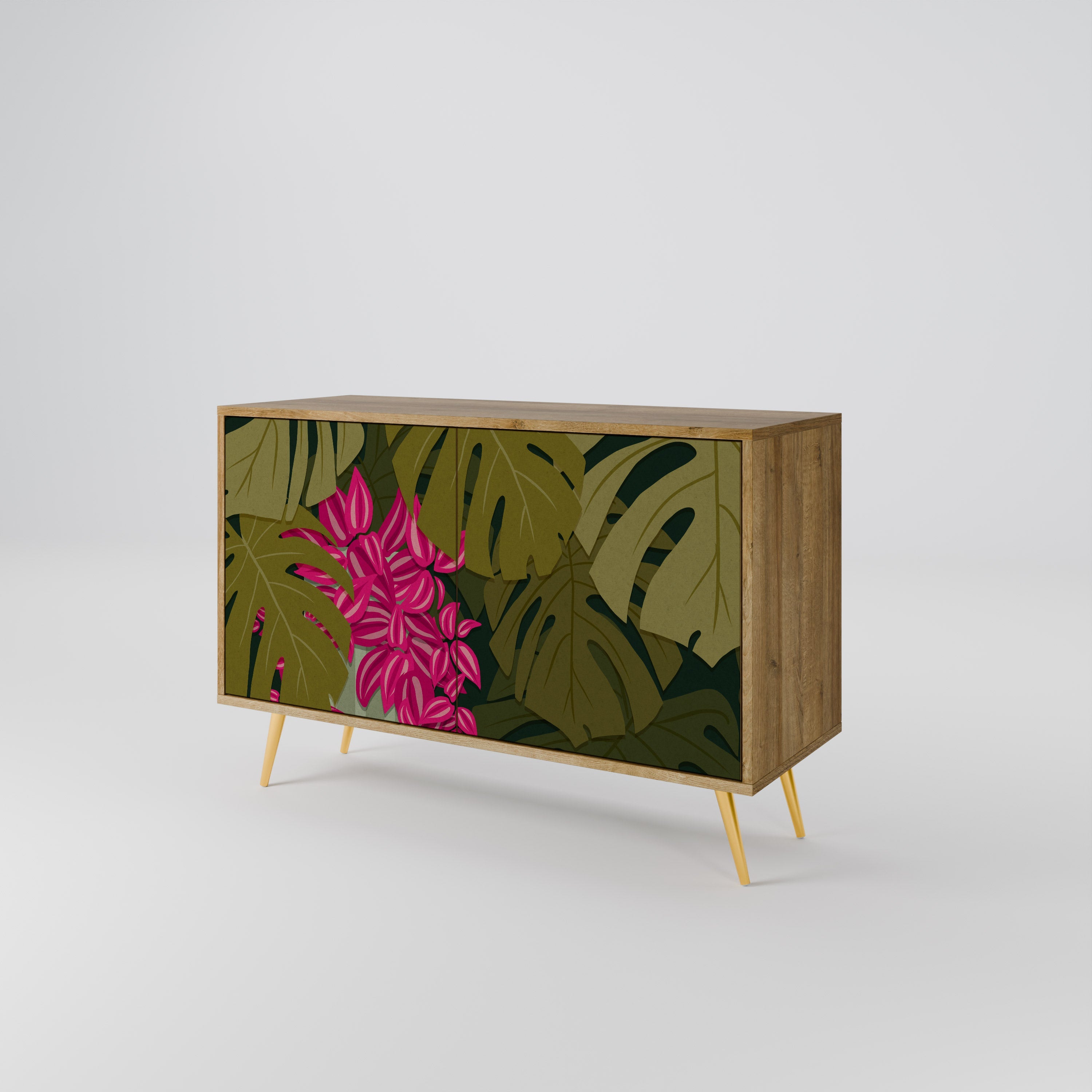 TROPICAL BEAUTY Sideboard mit 2 Türen in Eichenoptik