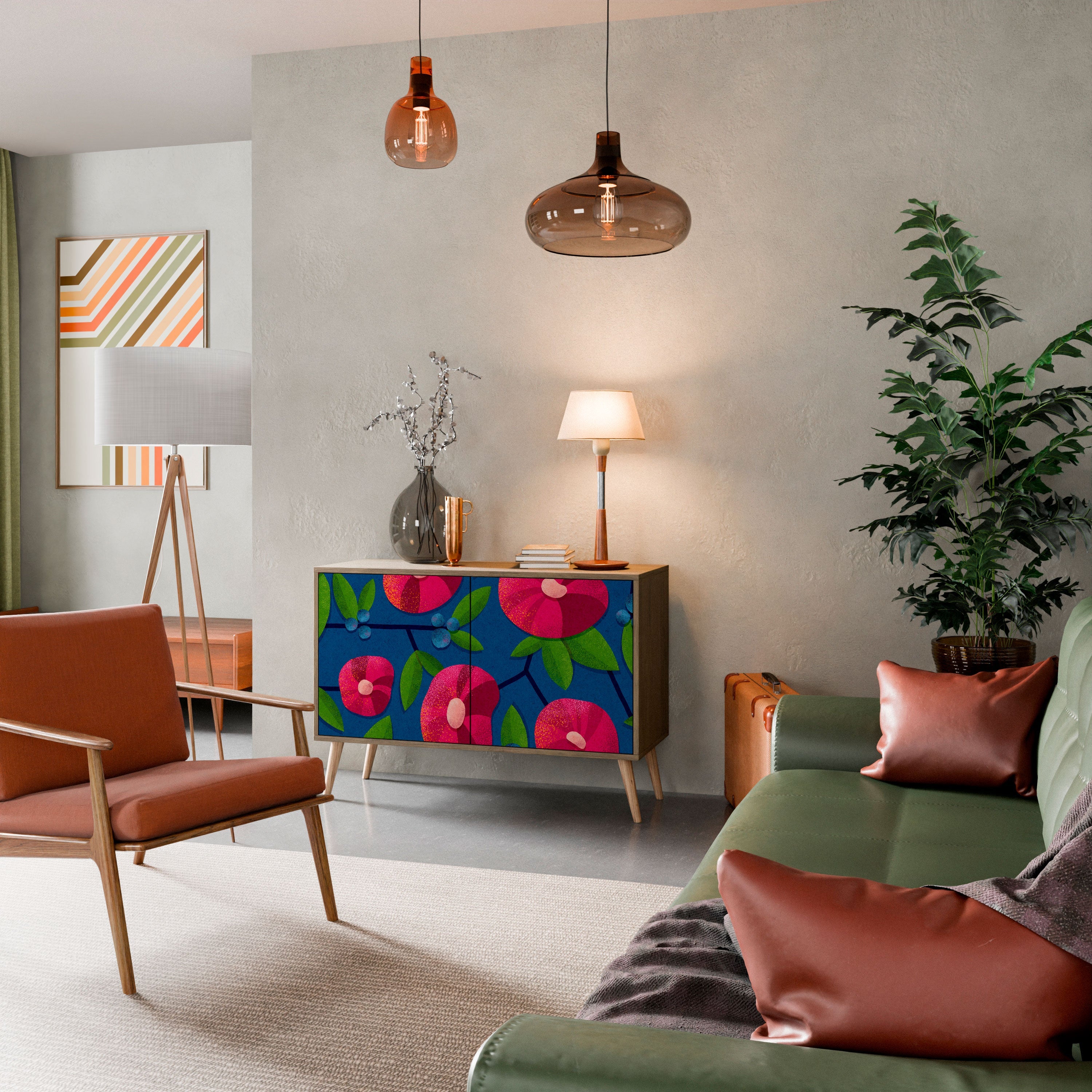 SPRING THOUGHTS Sideboard mit 2 Türen in Eichenoptik