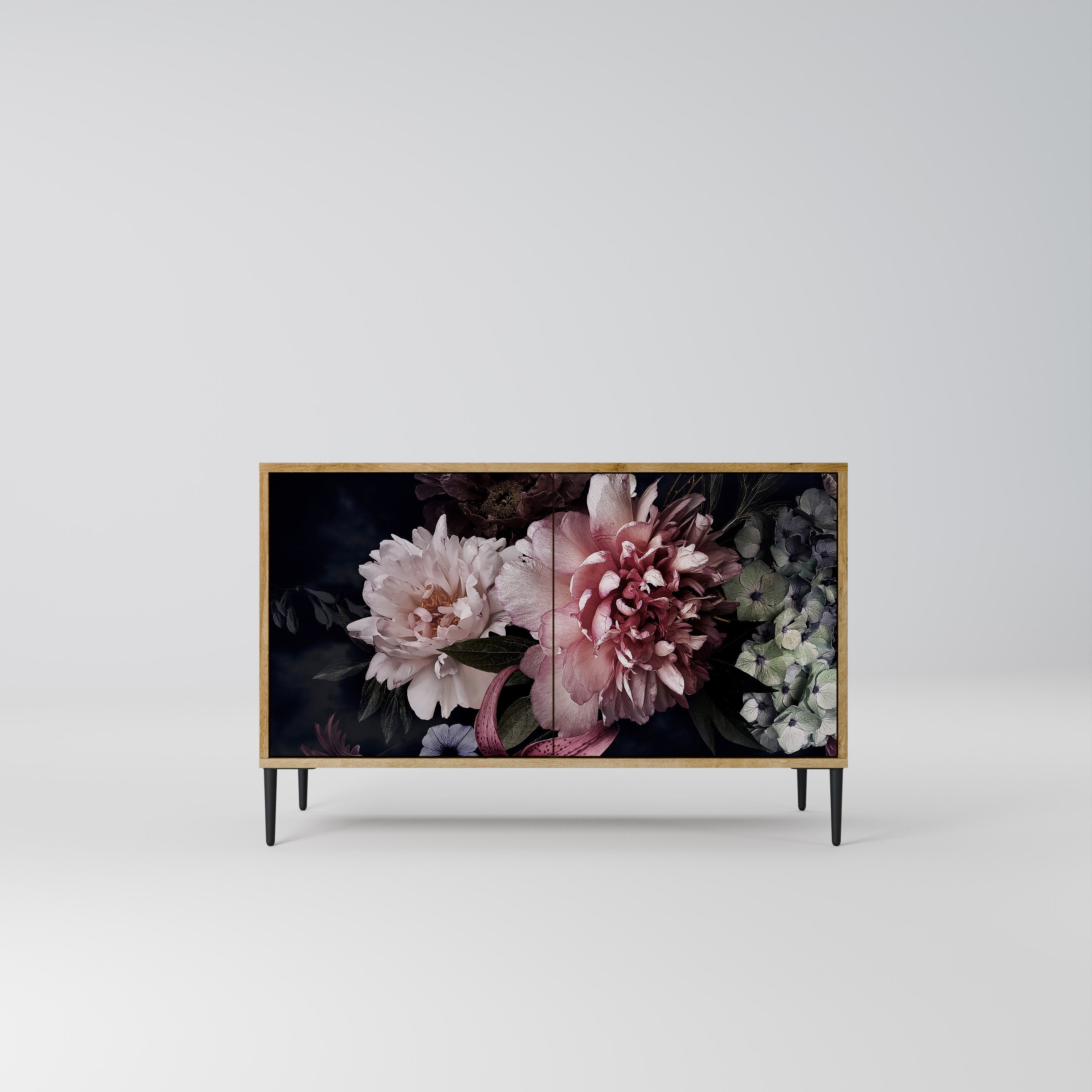 PURE BLOSSOM Sideboard mit 2 Türen in Eichenoptik