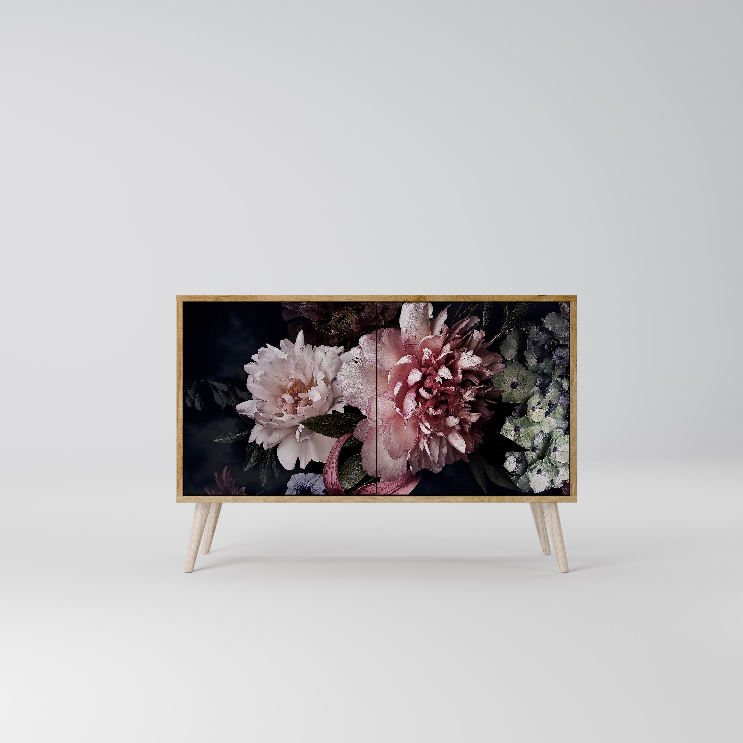PURE BLOSSOM Sideboard mit 2 Türen in Eichenoptik