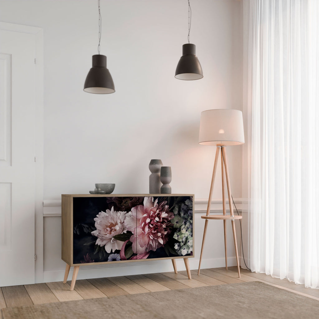 PURE BLOSSOM Sideboard mit 2 Türen in Eichenoptik