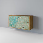 BLOOMING CHARM 2-Door Sideboard in Oak Effect